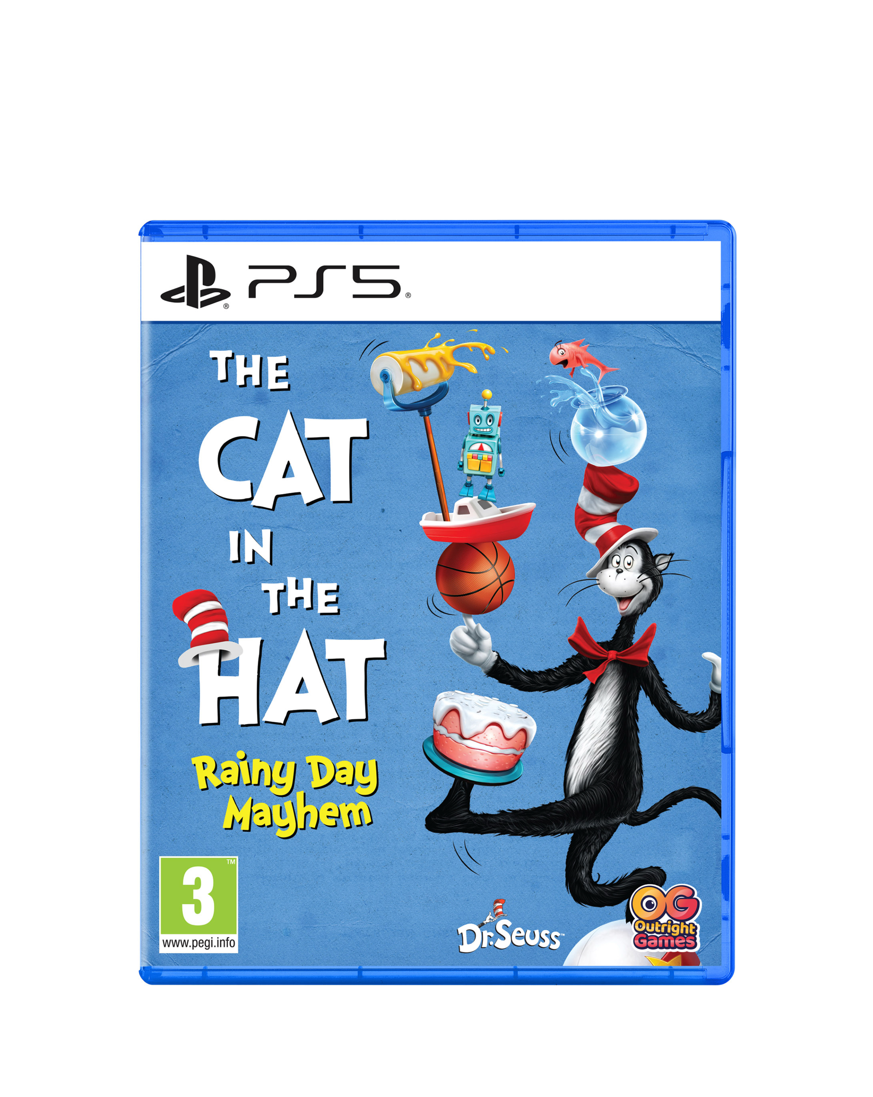 New In - Cat in Hat Rainy Days Mayhem PS5
