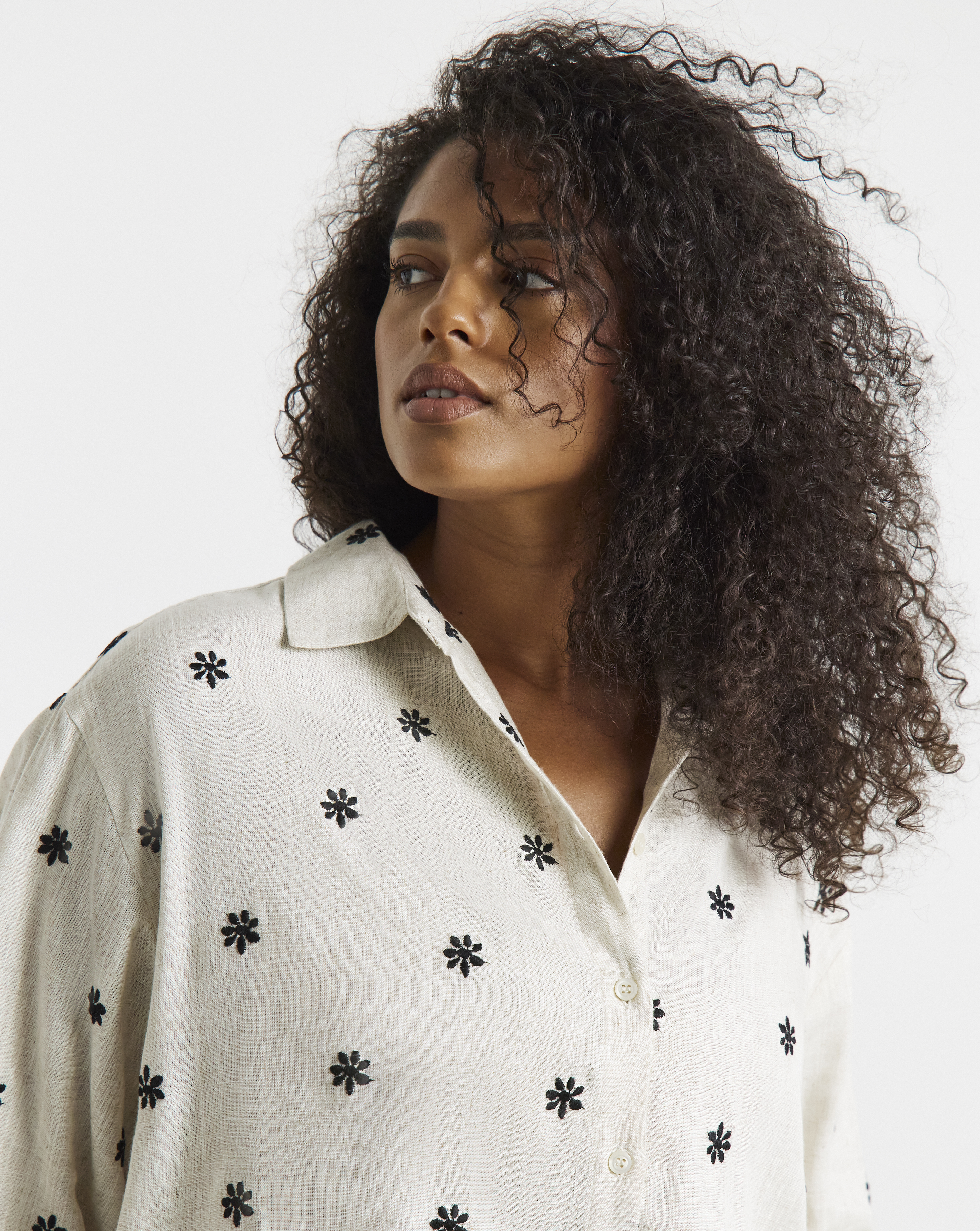 Simply Be Daisy Linen Mix Shirt