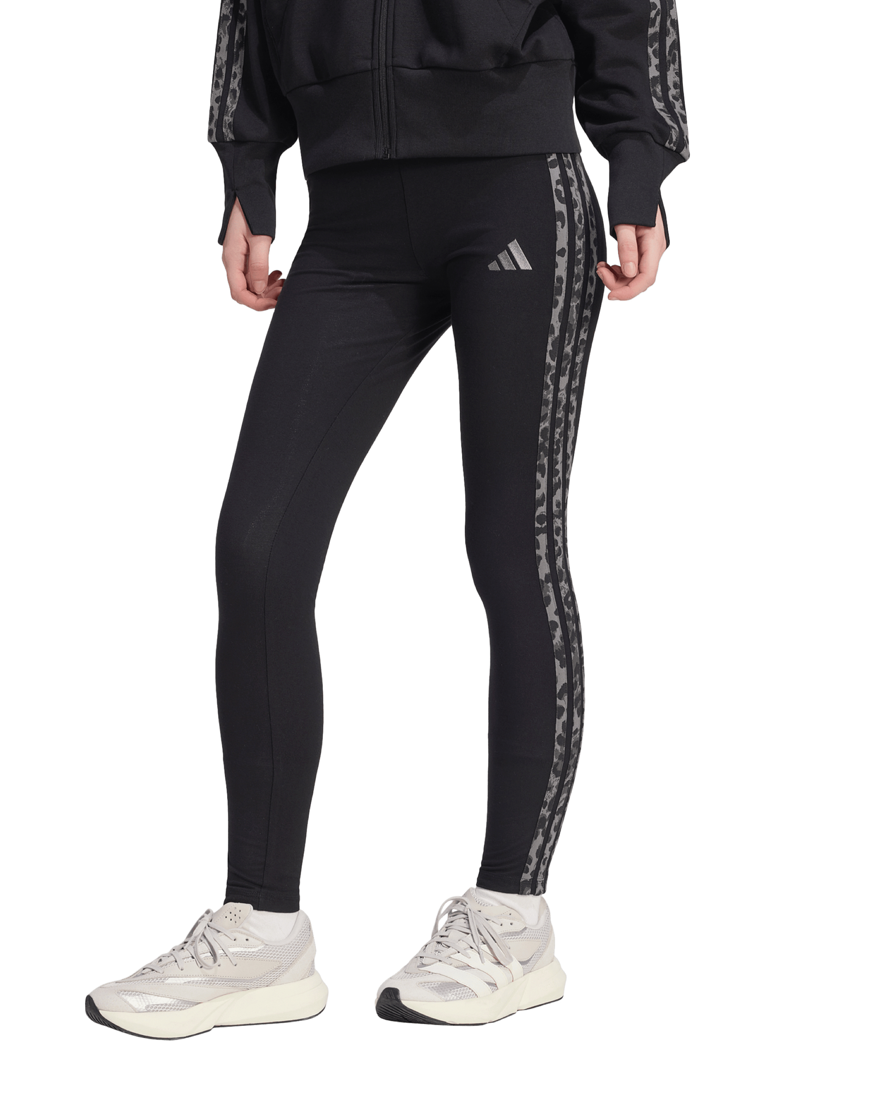 New In - adidas 3 Stripe Leopard Print Legging