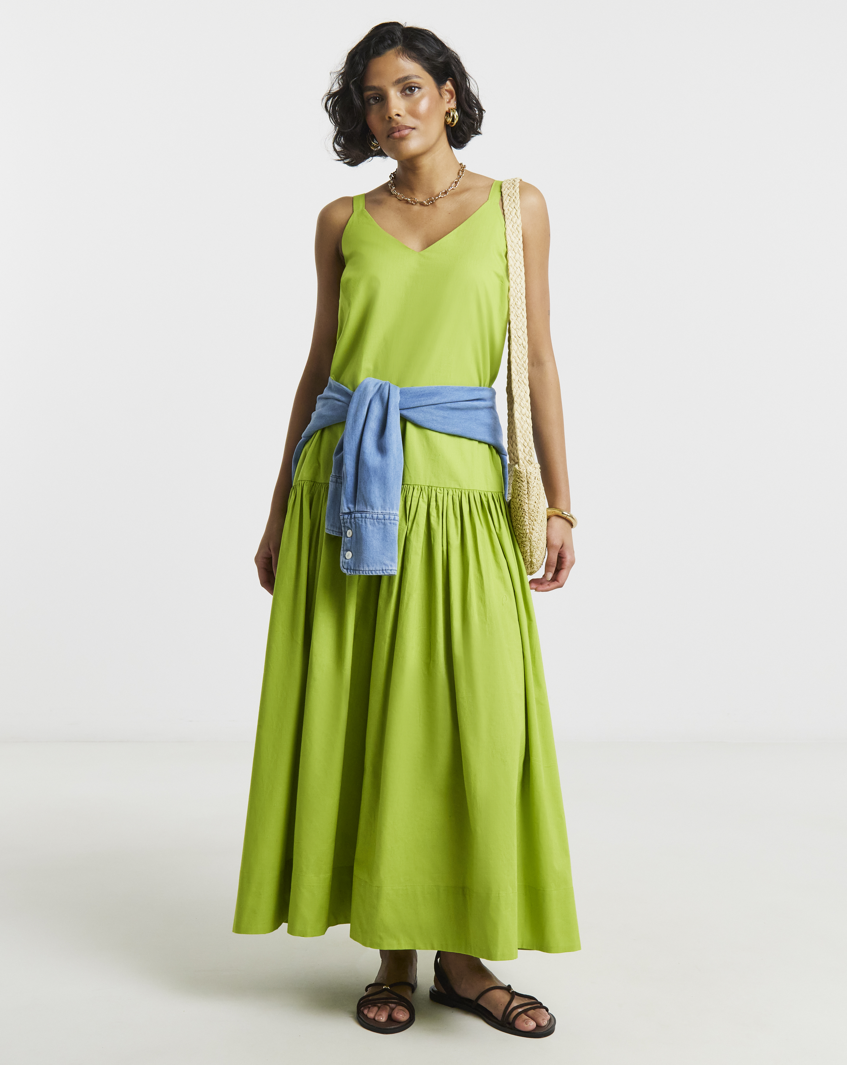 New In - Cotton Drop Waist Dress