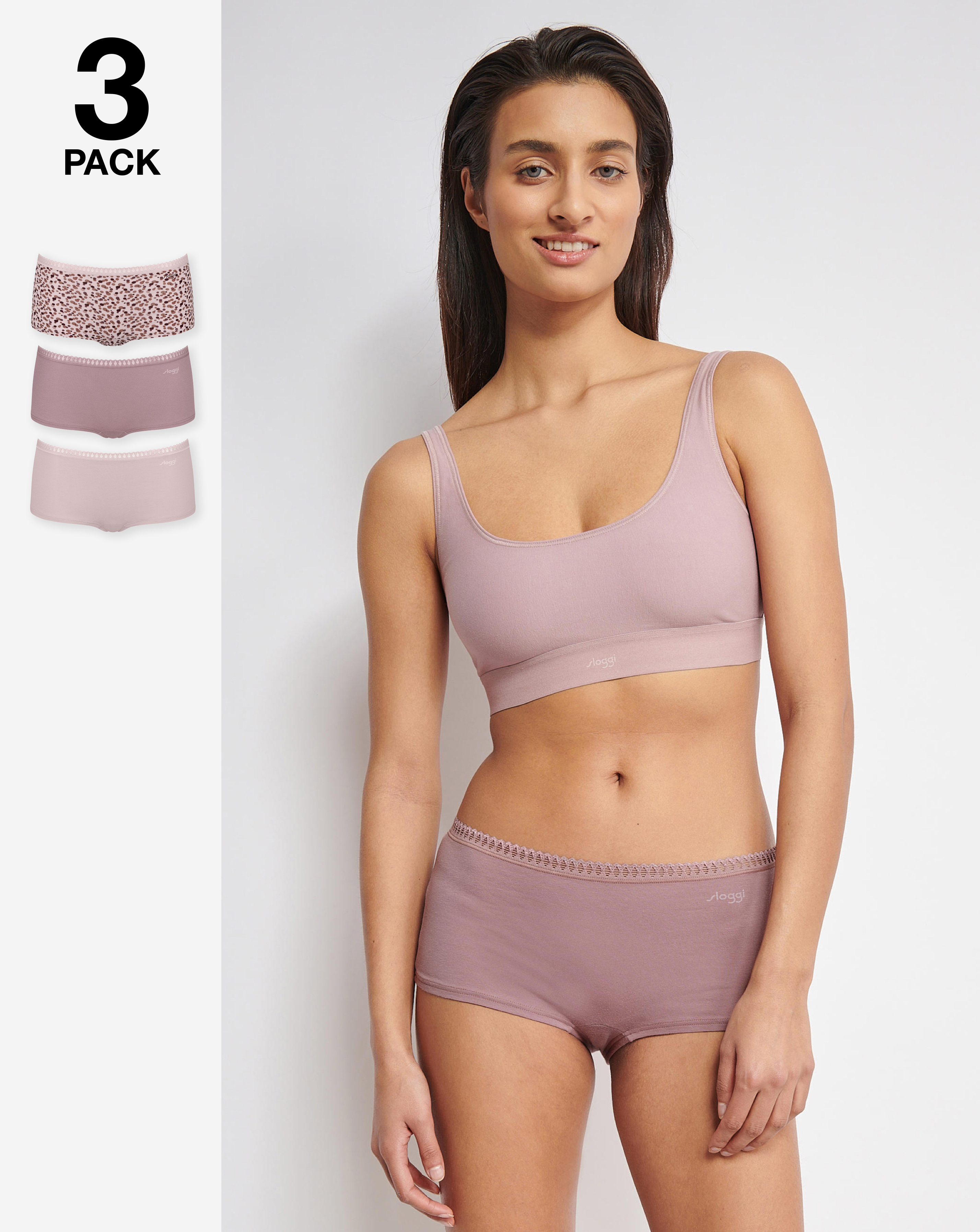 New In - Sloggi Go Crush 3 Pack Knickers