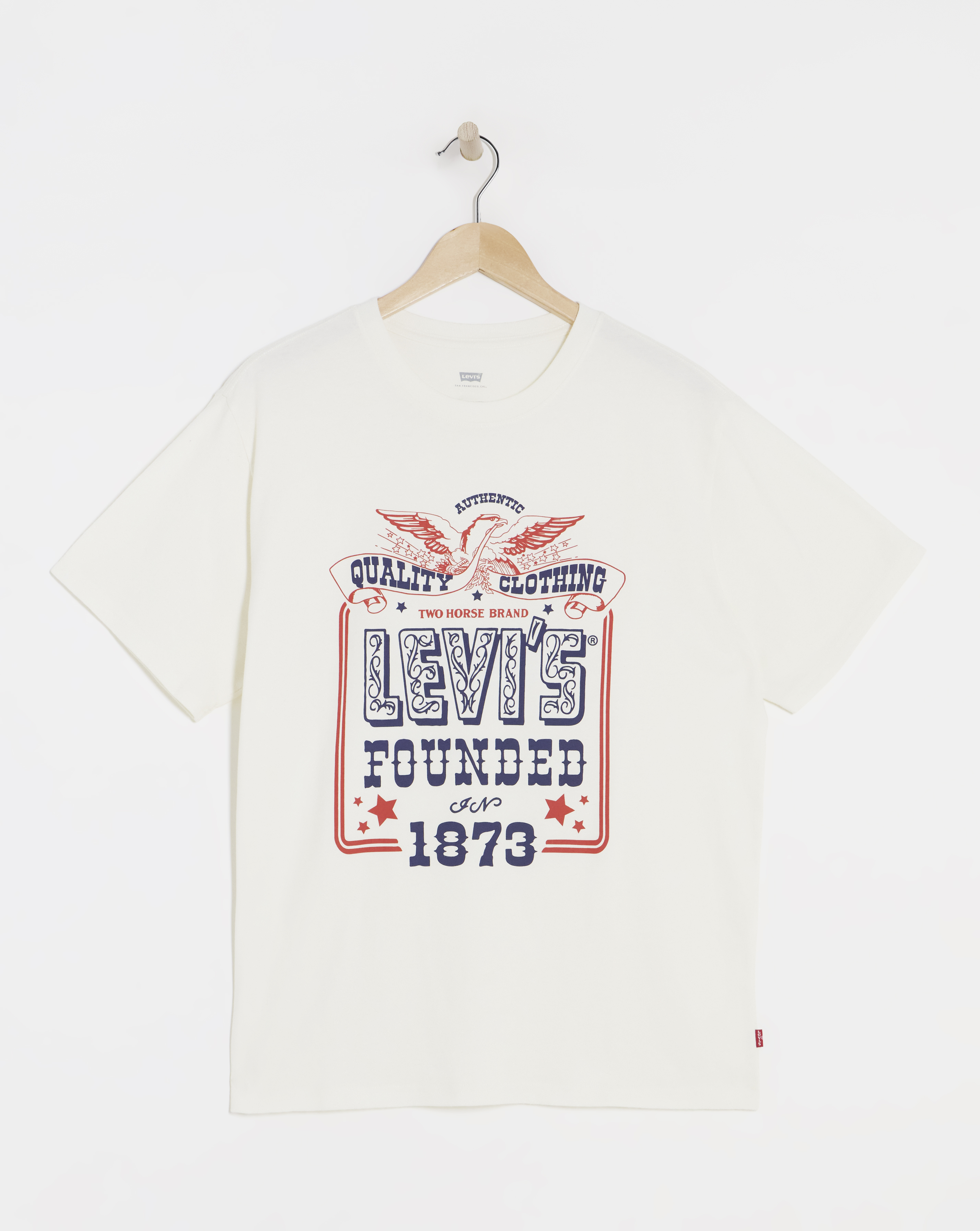Levi's Short Sleeve Relaxed Fit Graphic T-Shirt - Natural