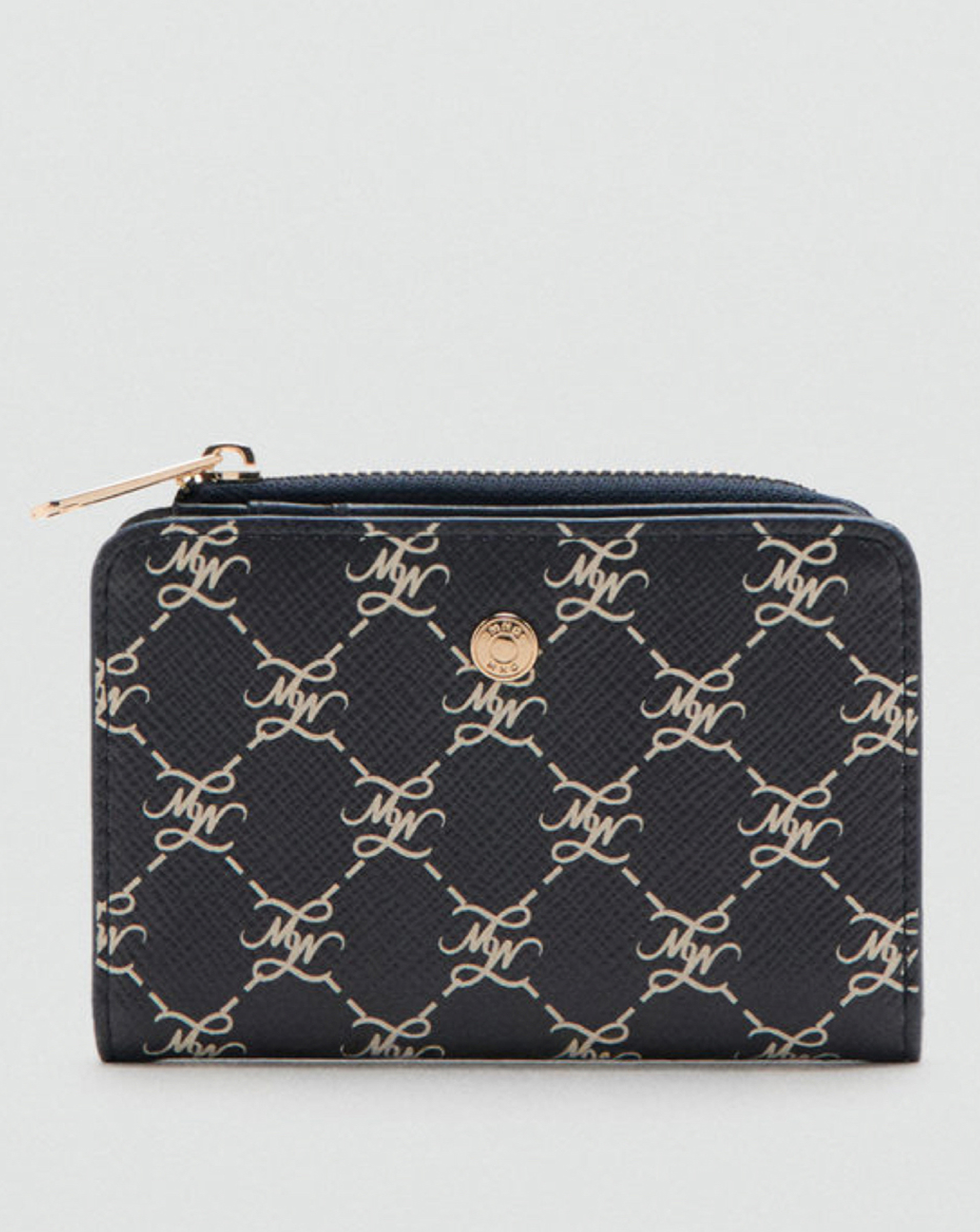 New In - Mango Medium Wallet With Logo Print