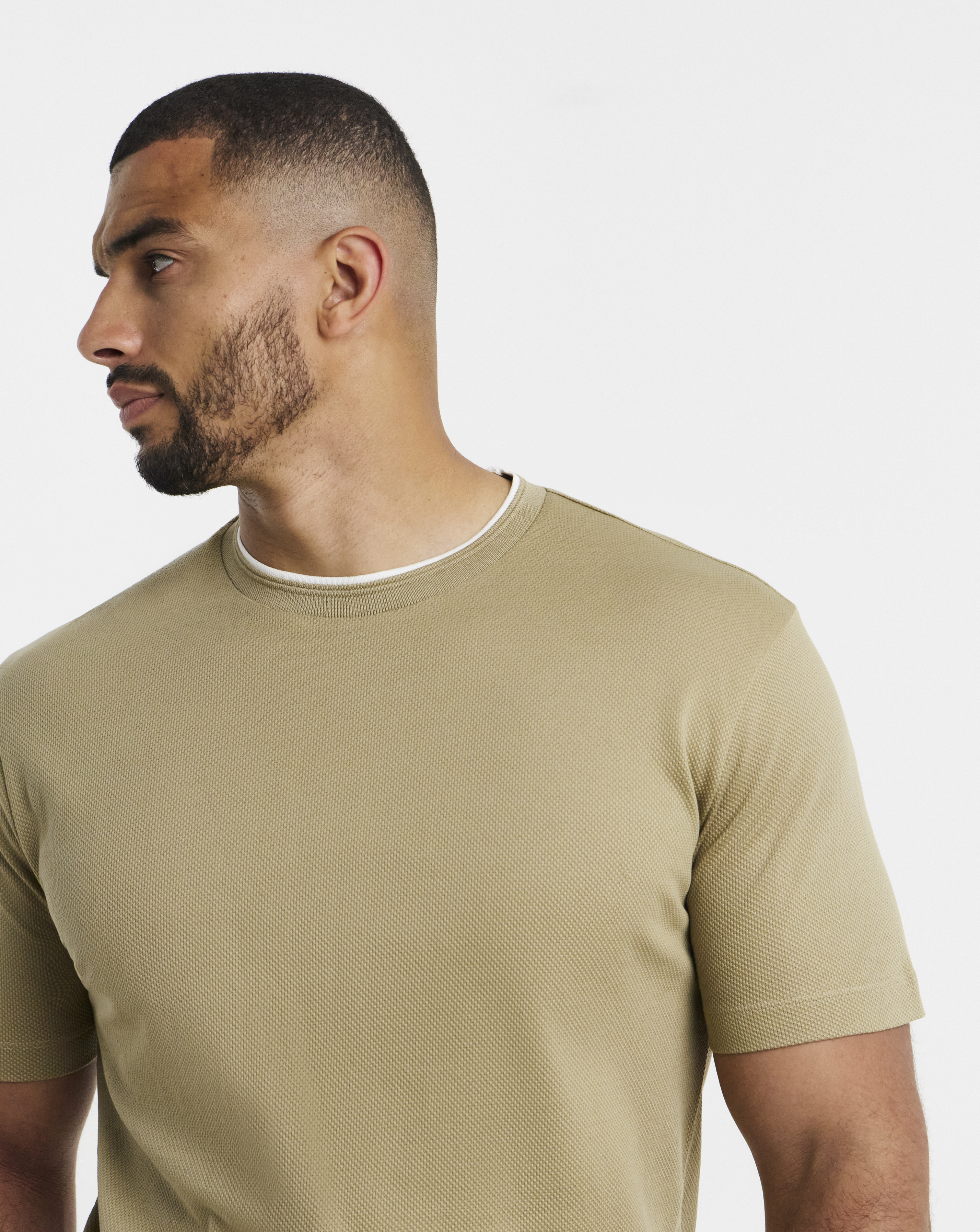 BOSS Short Sleeve Tipped Neck T-Shirt