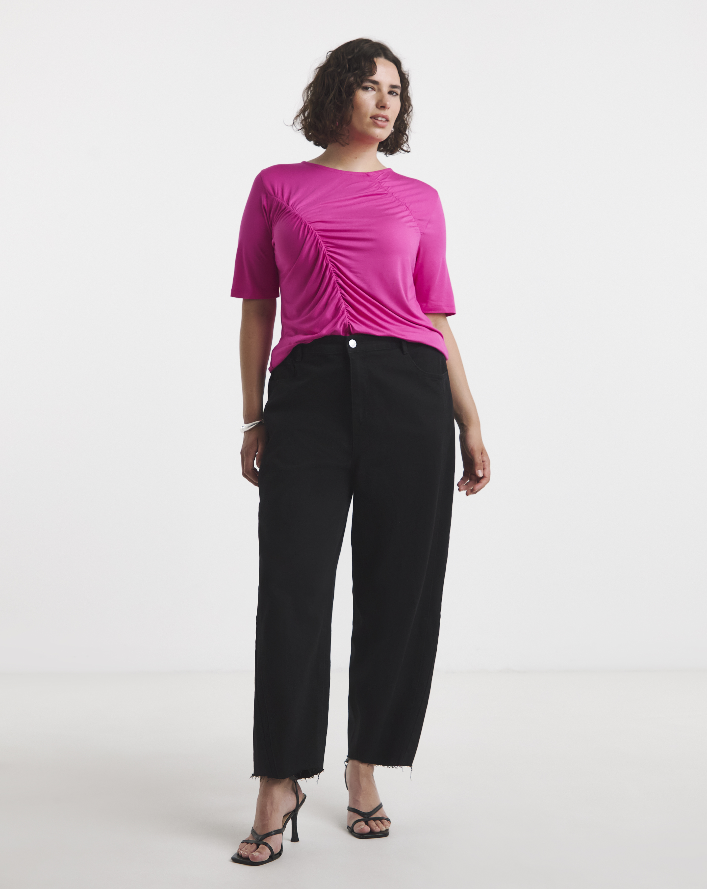 Pink Seam Detail Top
