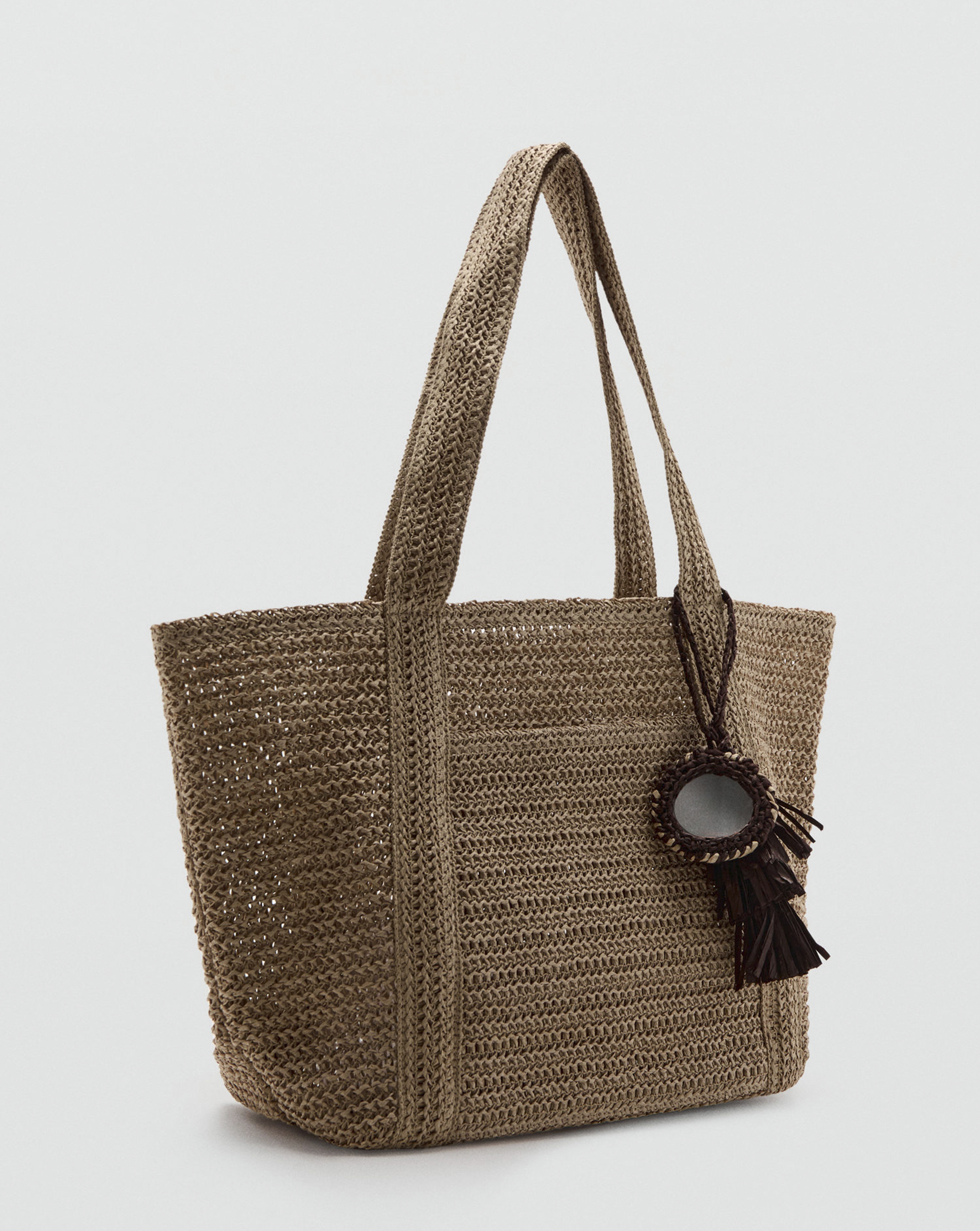 New In - Mango Natural Fibre Tote Bag