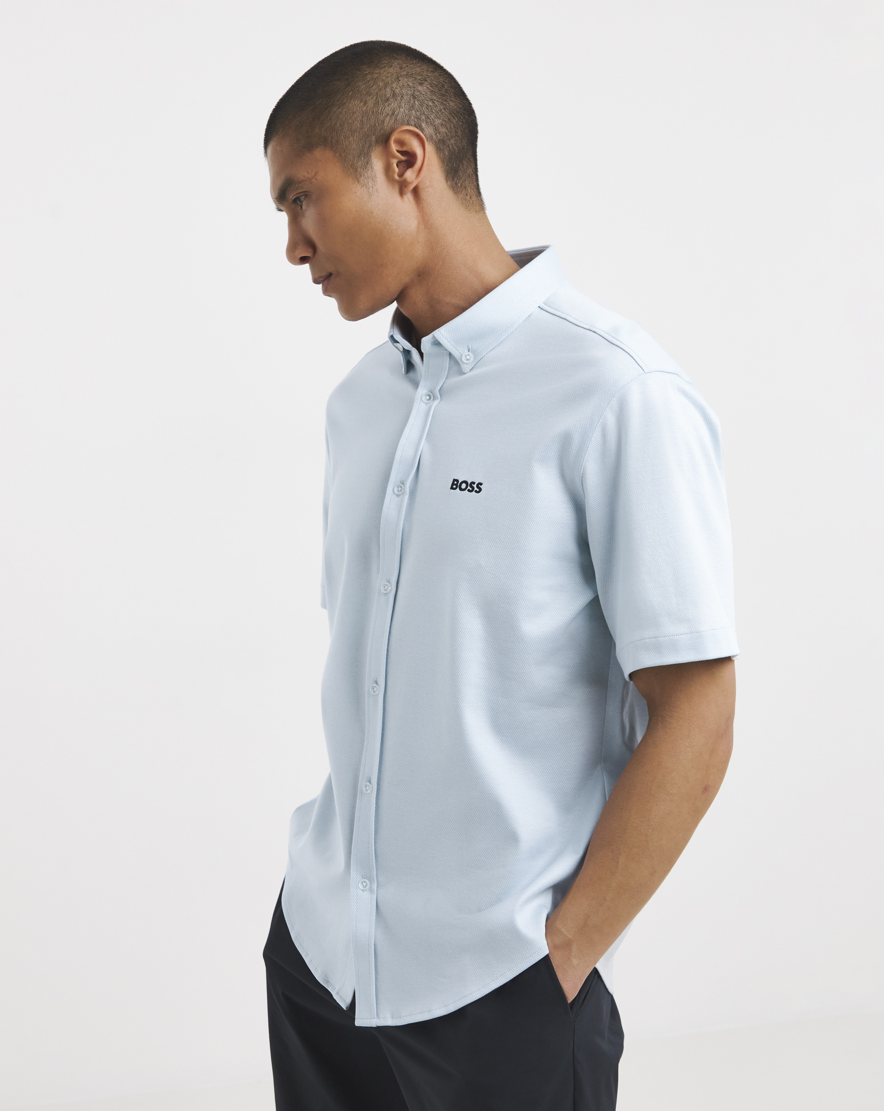 BOSS Motion Stretch Shirt - Blue