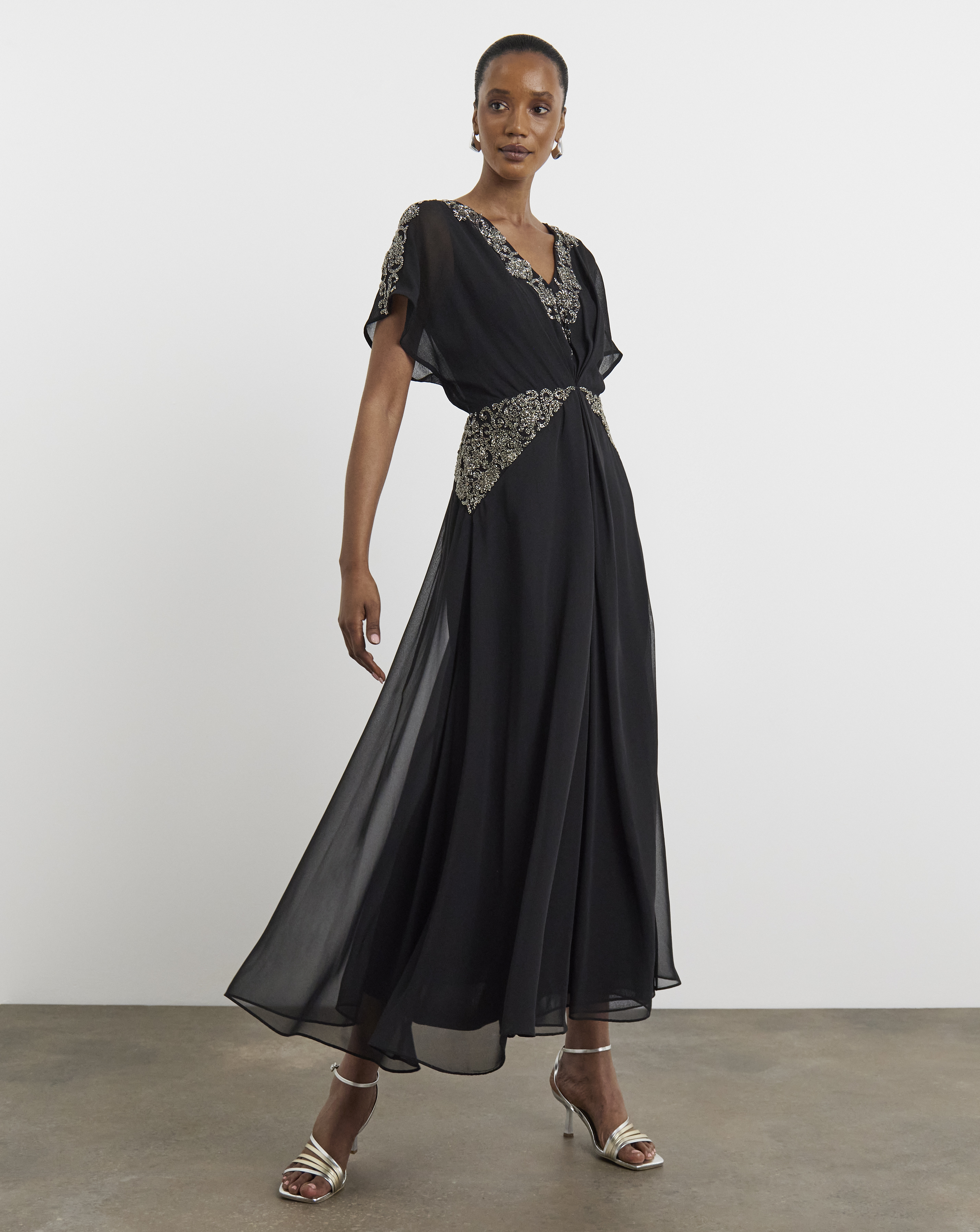 Joanna Hope Beaded Maxi Dress