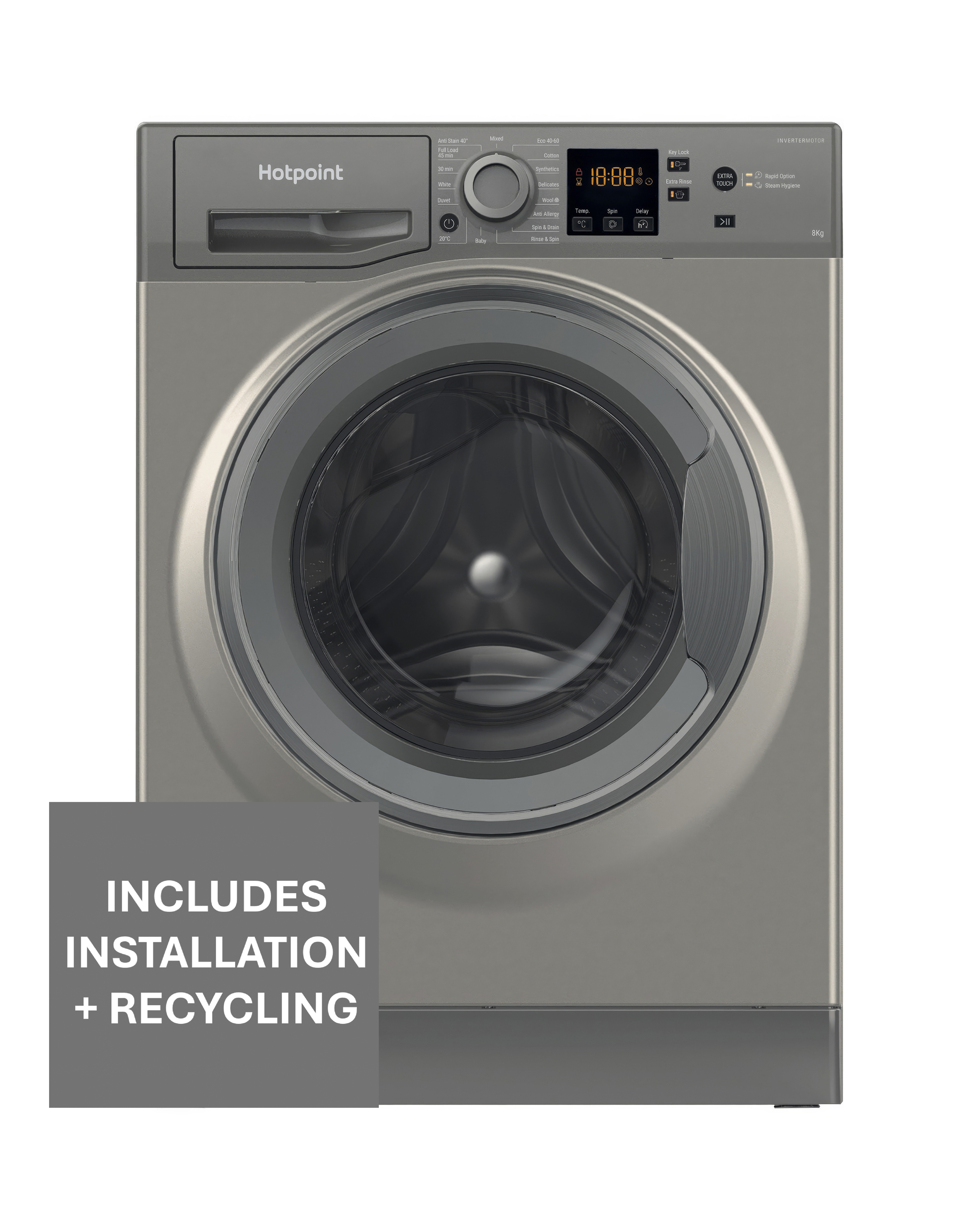 Hotpoint Anti-Stain 8Kg Washing Machine – Powerful, Fast, And Gentle On Clothes - Image 8