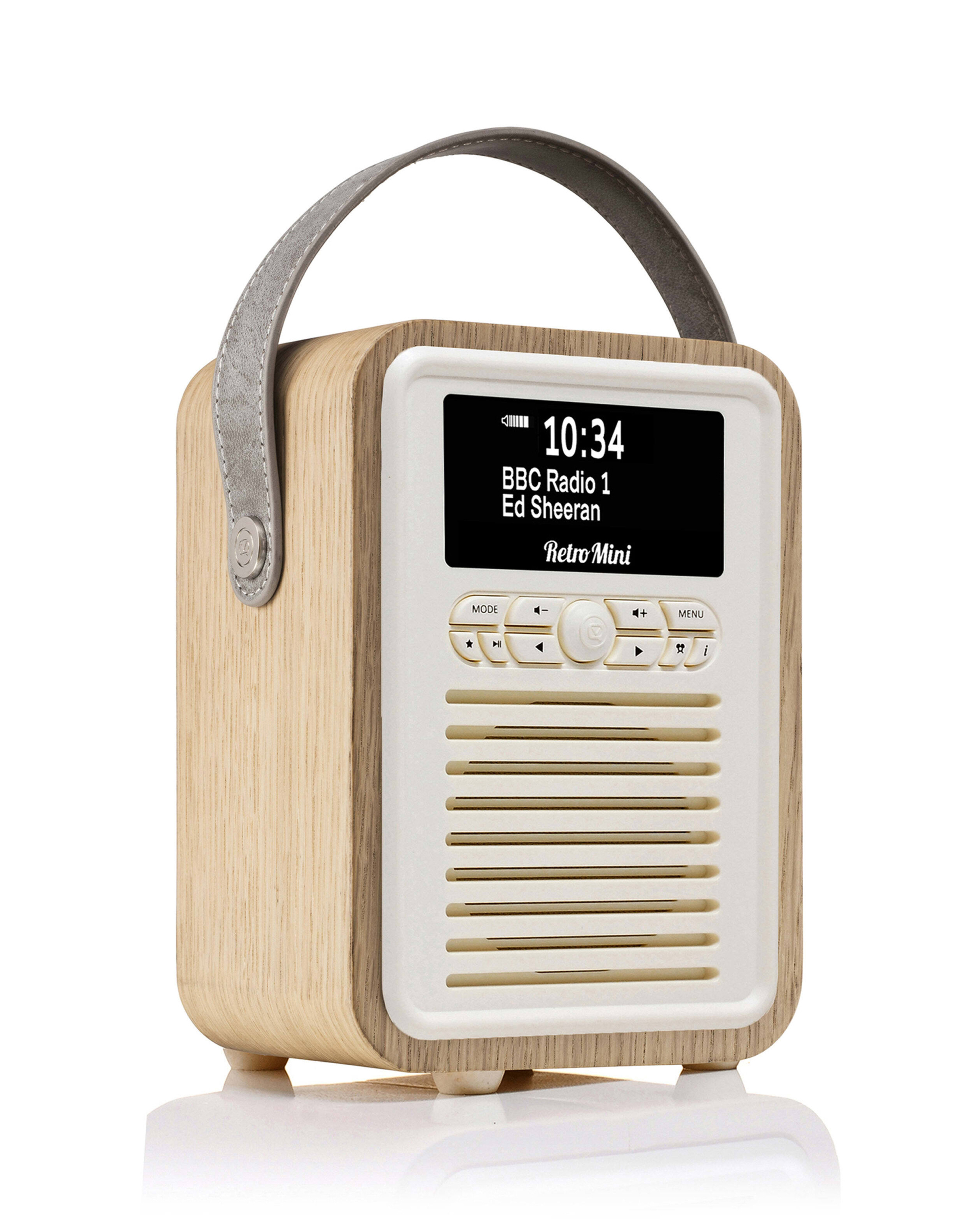 Vq Men's Oak Retro Mini Dab Radio Small
