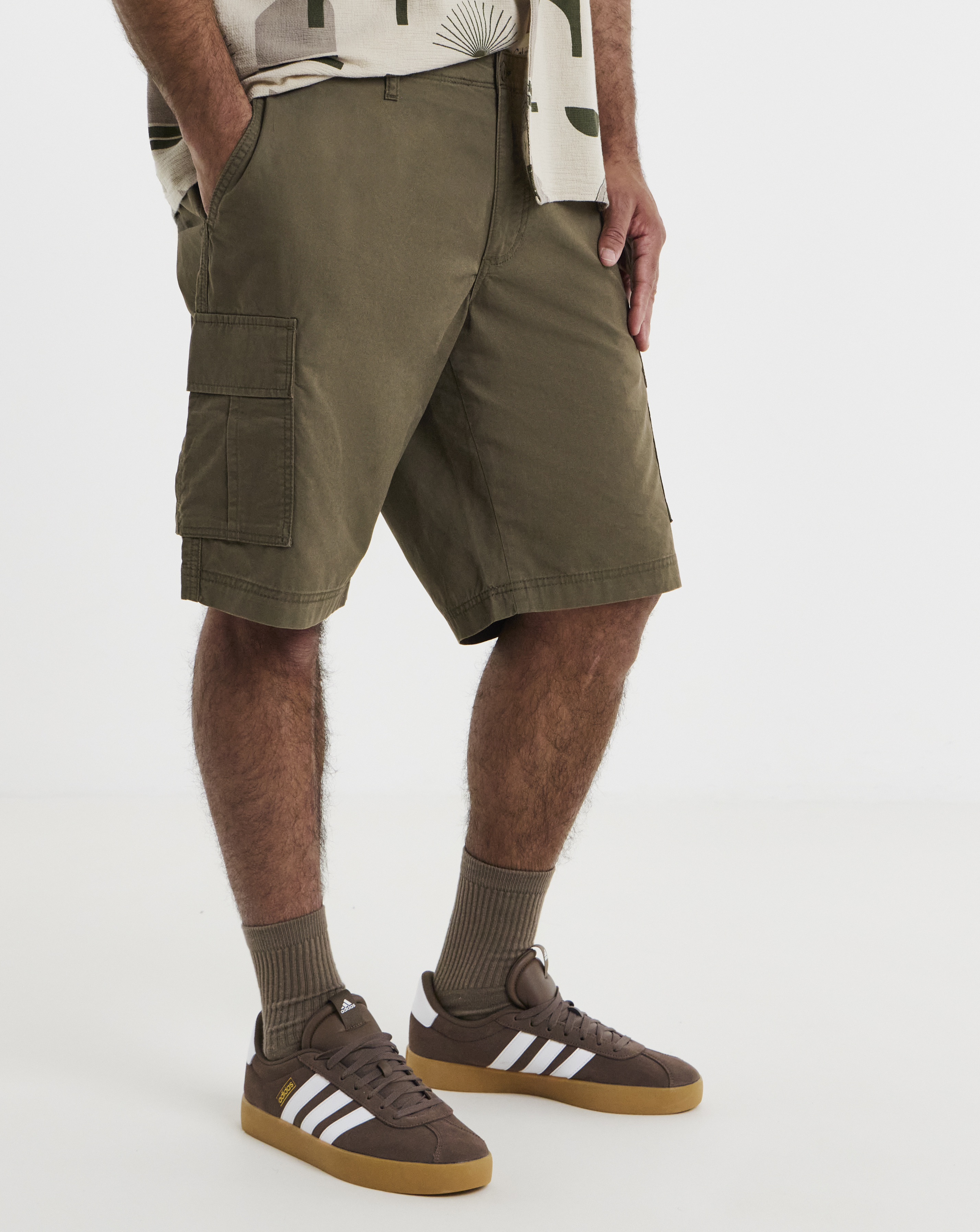 Jack & Jones Brown Cole Cargo Short - Size 36