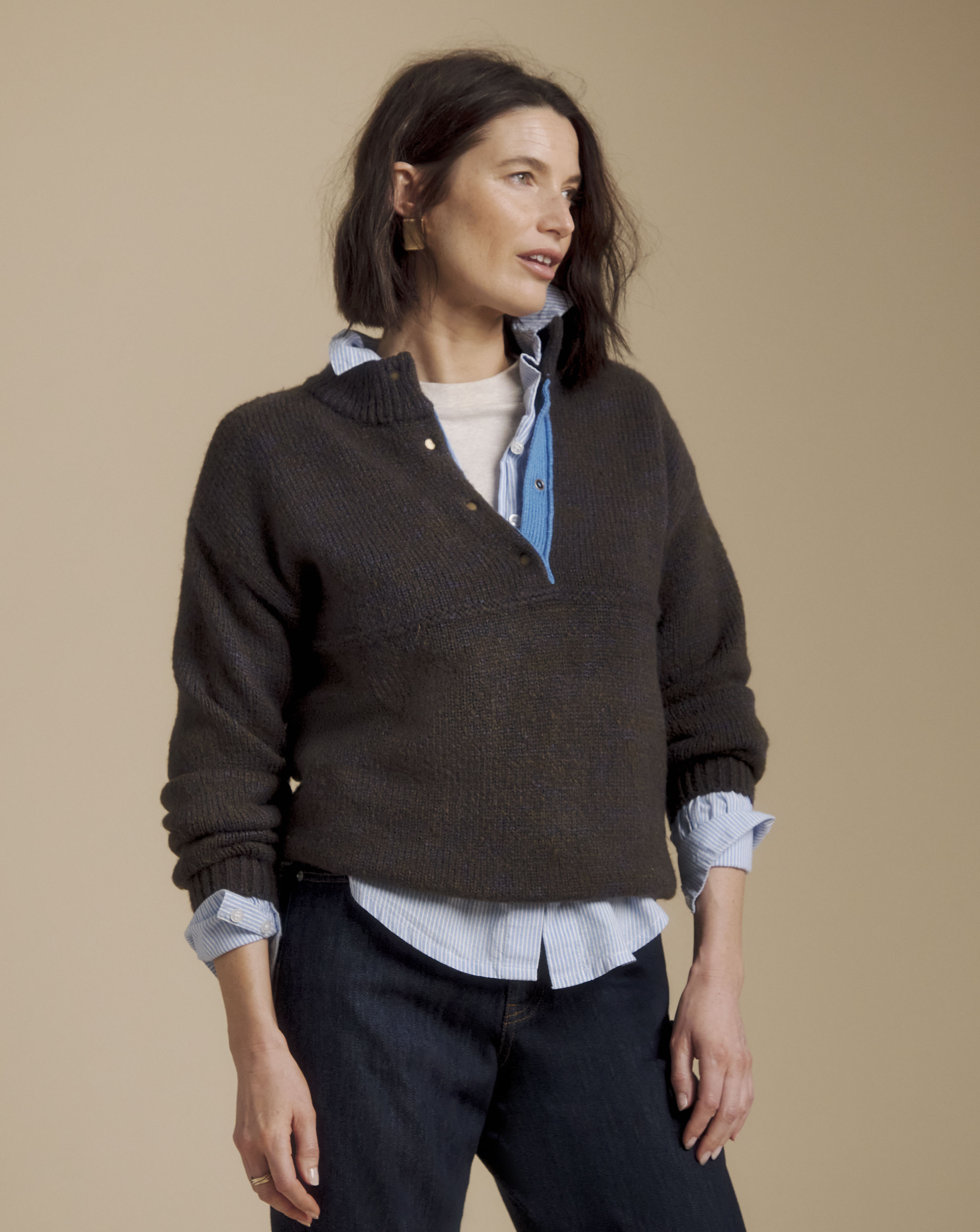 Julipa Contrast Henley Jumper