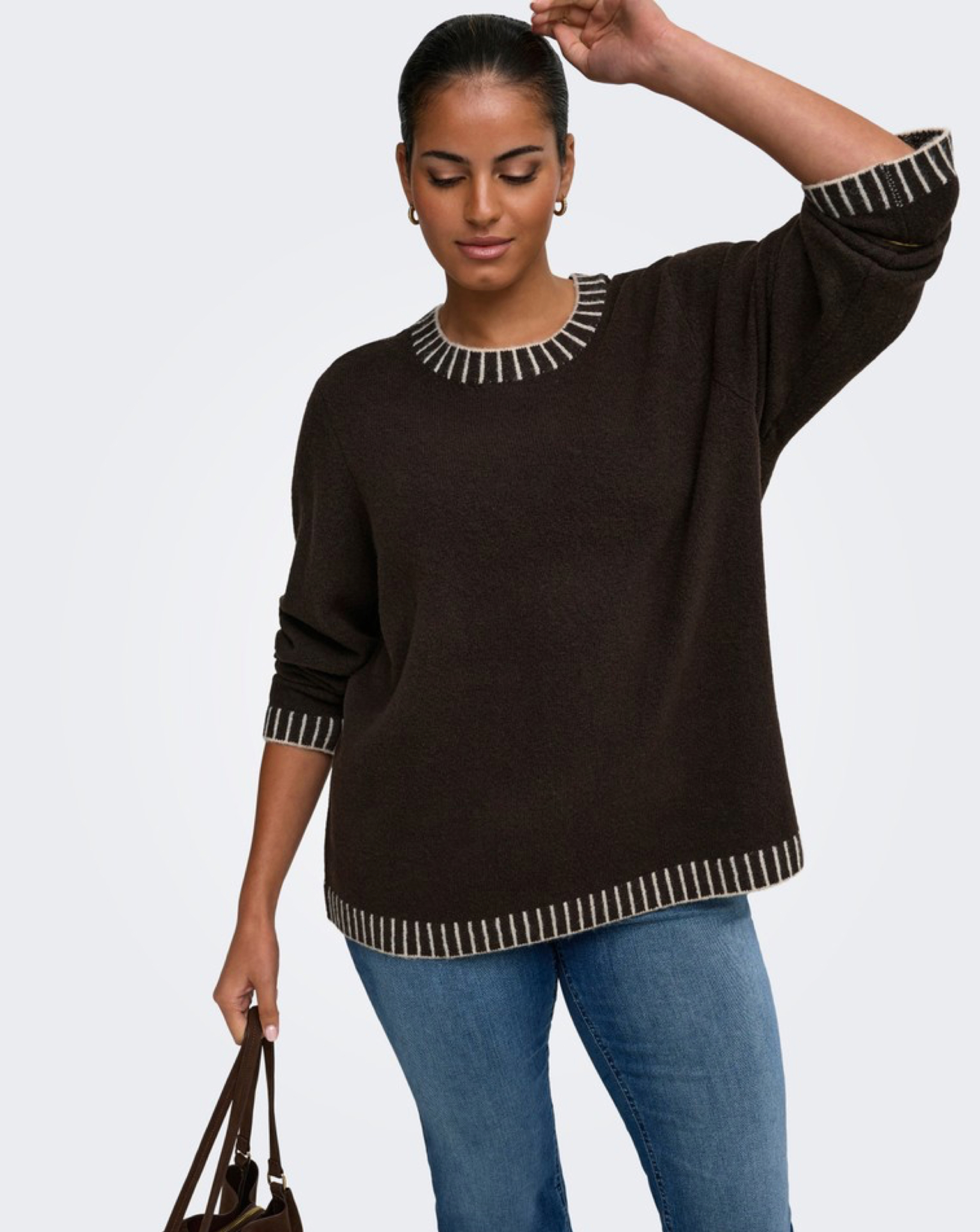 ONLY STITCH DETAIL KNITTED JUMPER