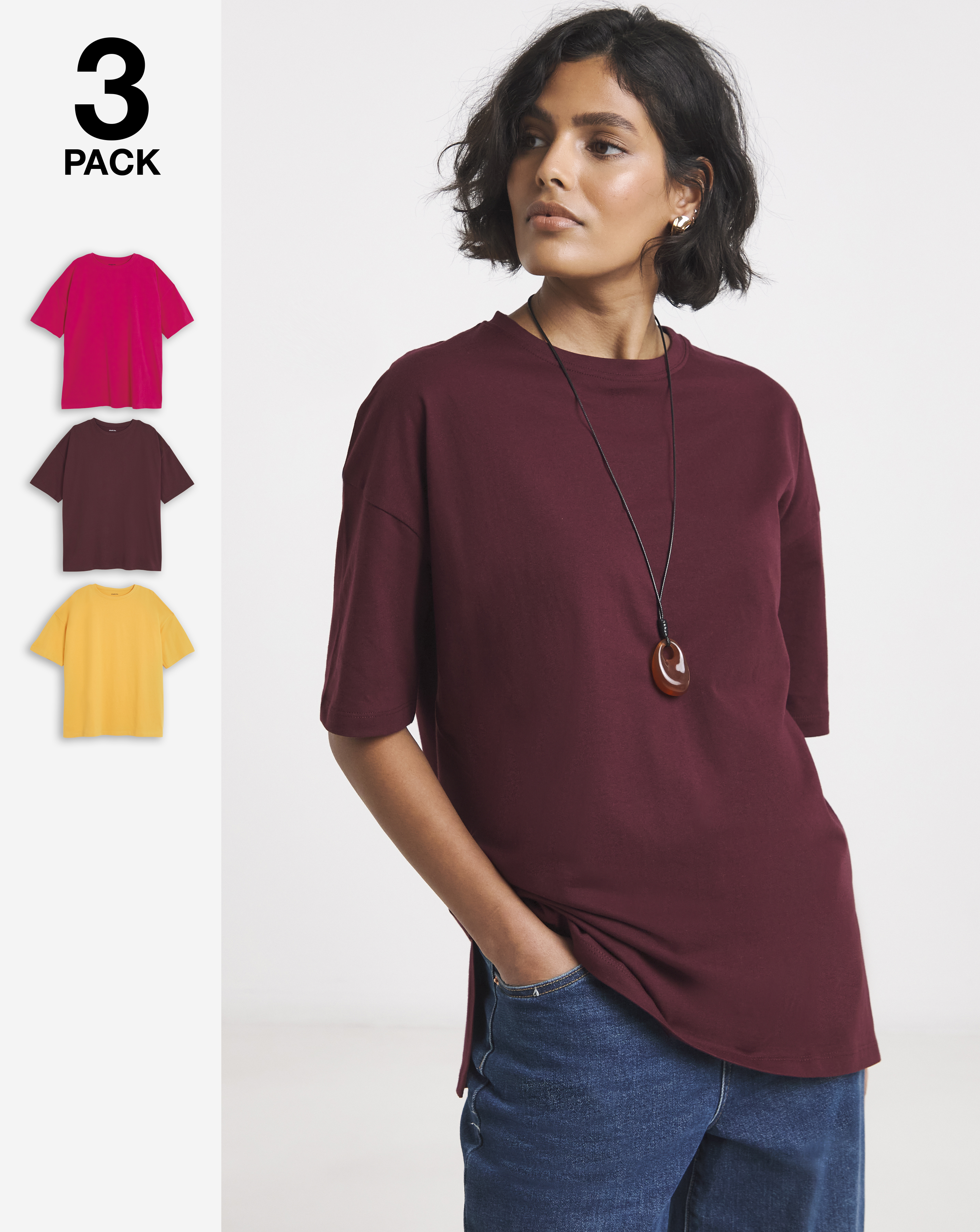3 Pack Boyfriend T-Shirts