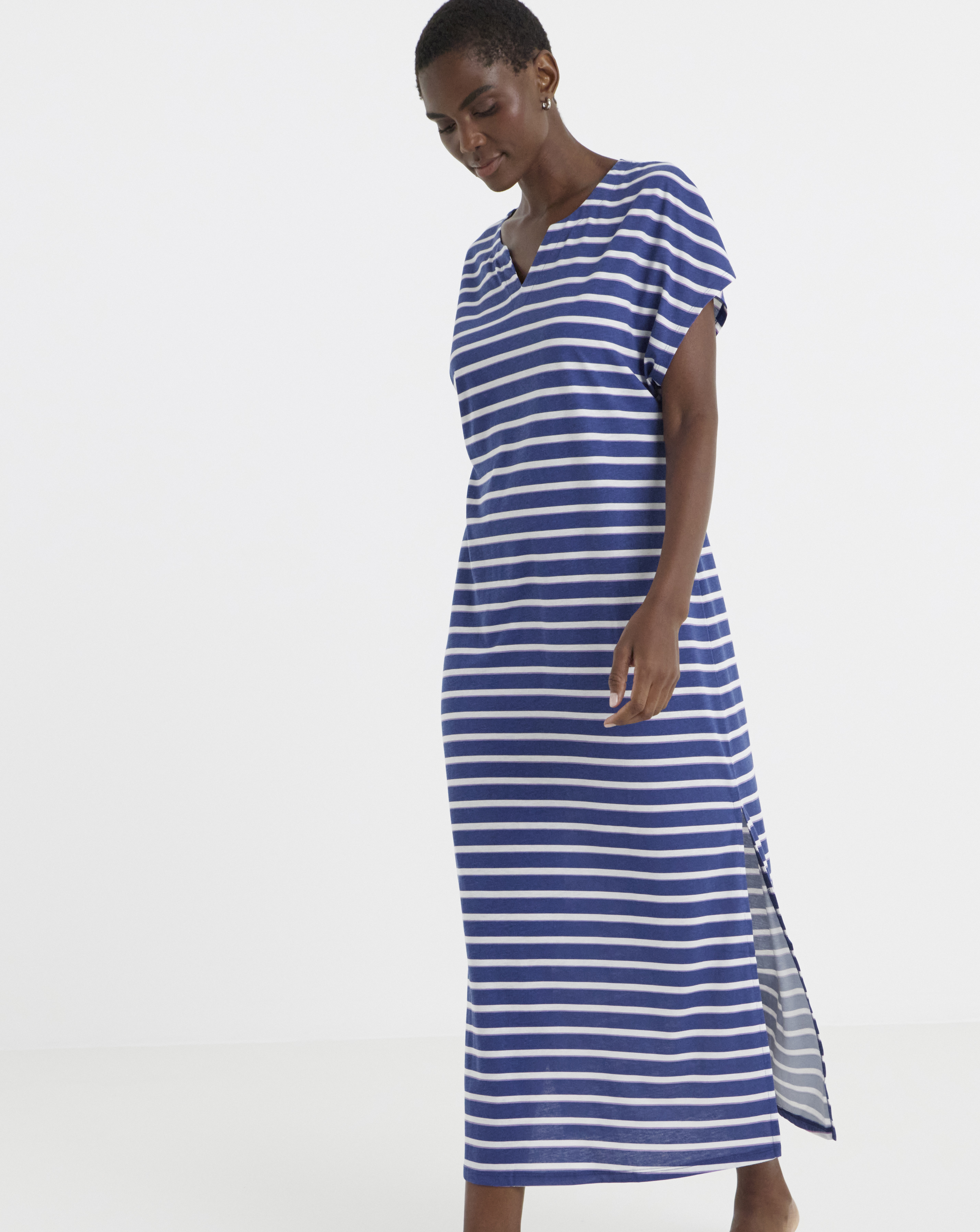 New In - Value Stripe Maxi Nightie
