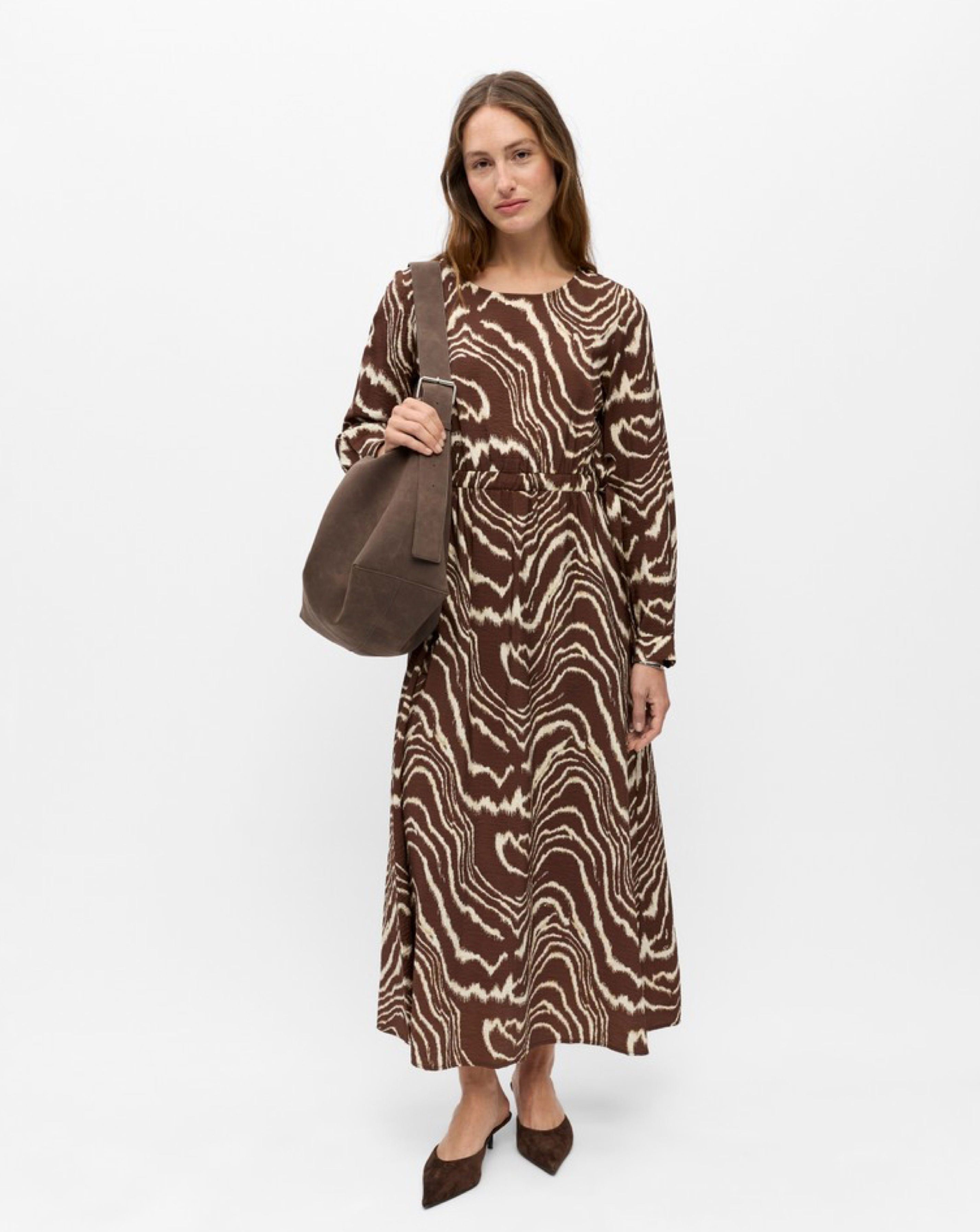 Object Jacira Printed Midi Dress