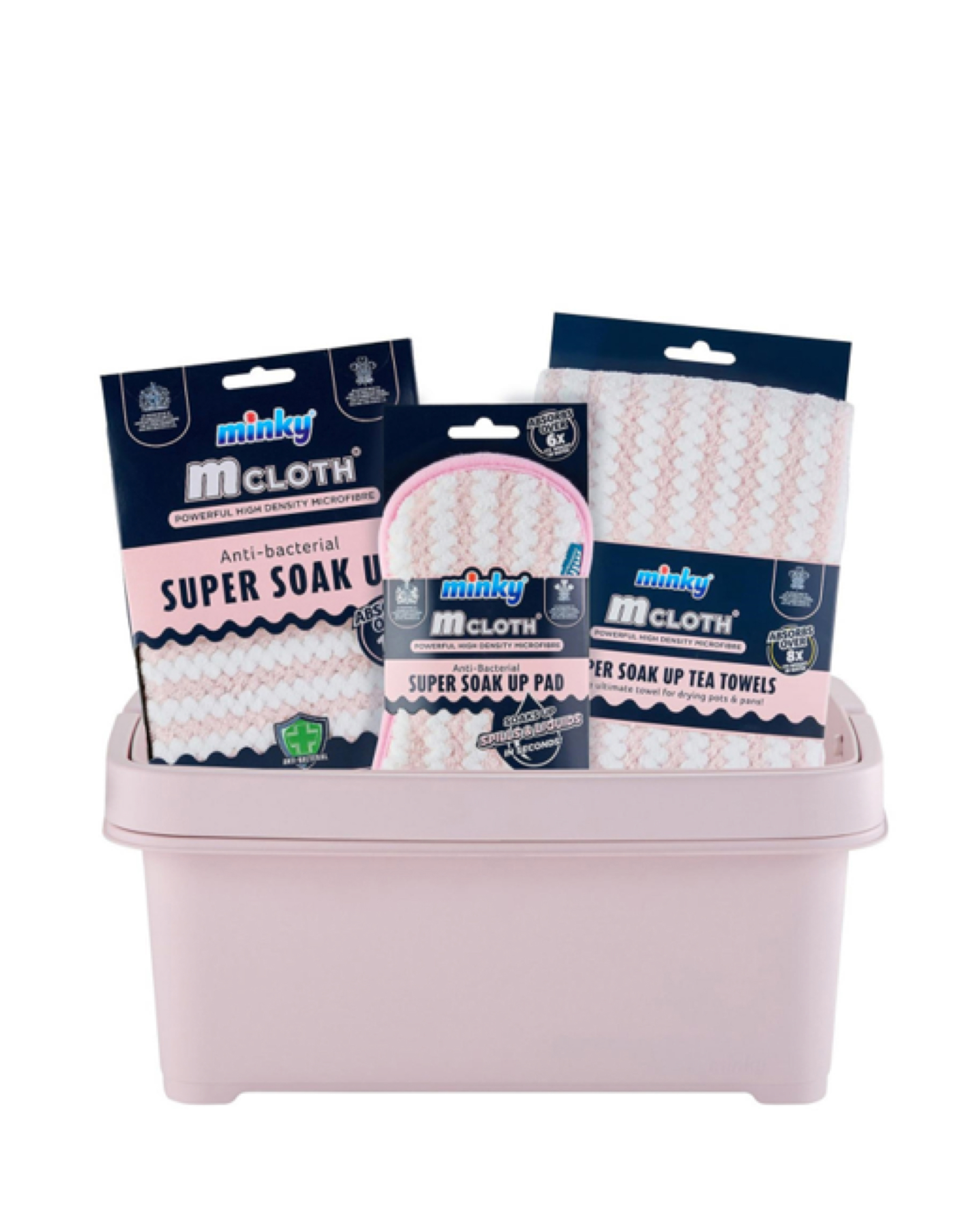 New In - Minky Storage Caddy with Cloth Bundle