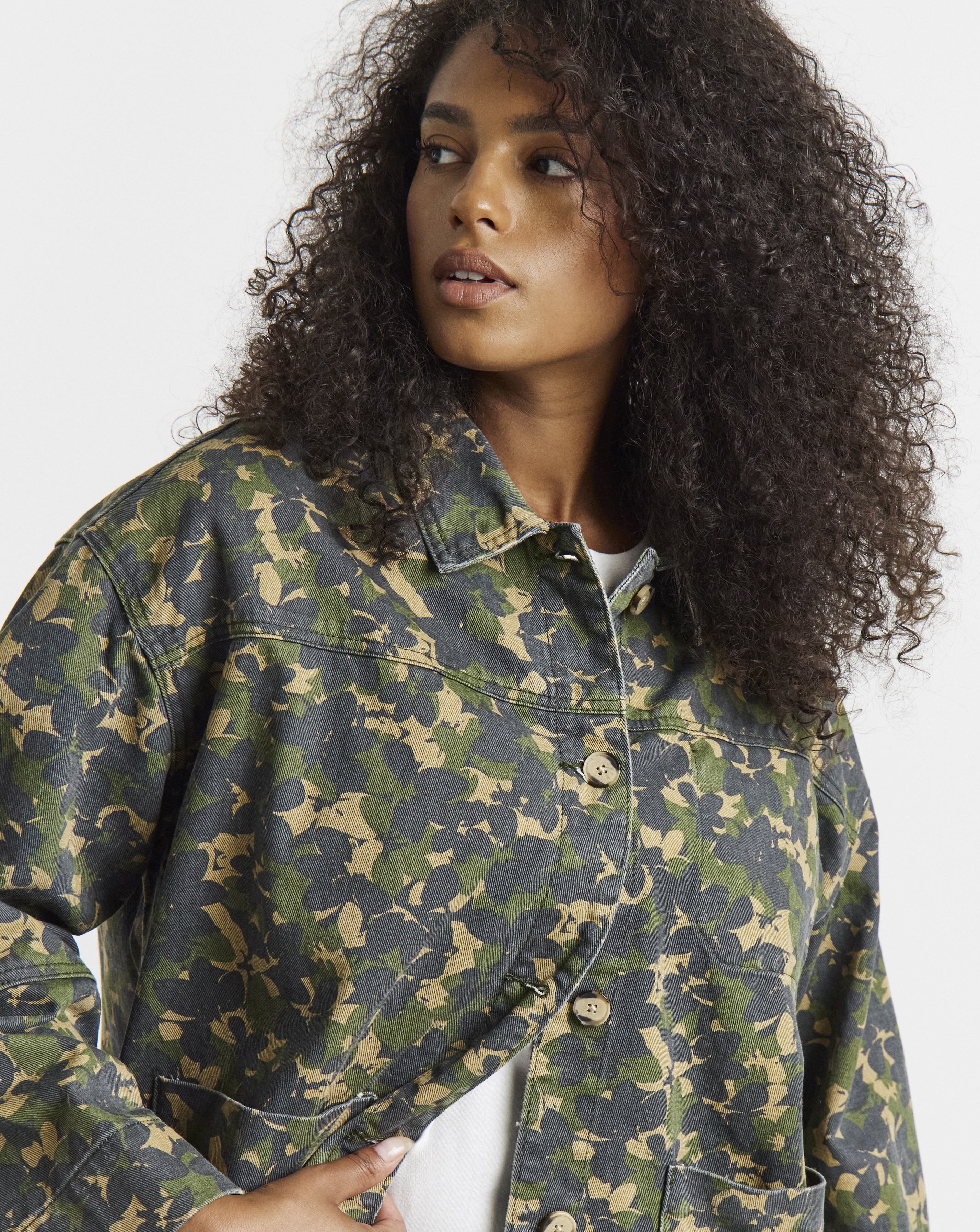 Simply Be Camo Utility Jacket
