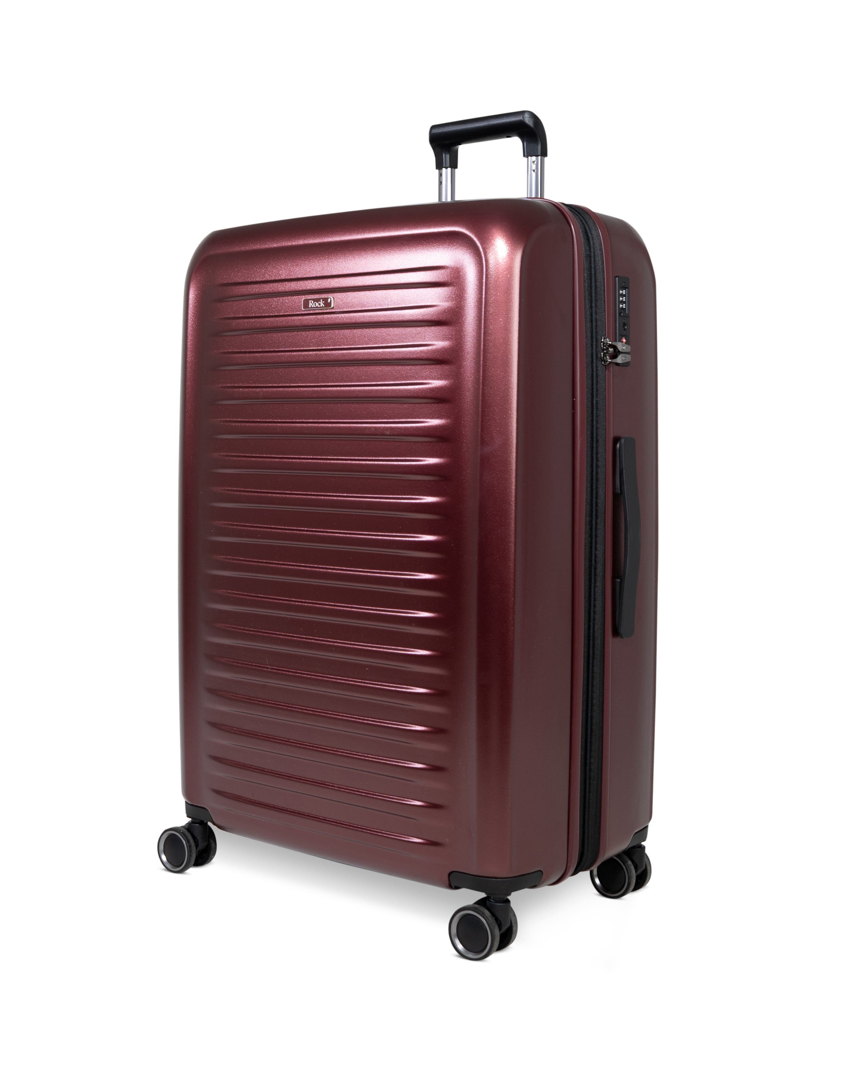 Rock Men's Burgundy Legacy Hardshell Suitcase Large