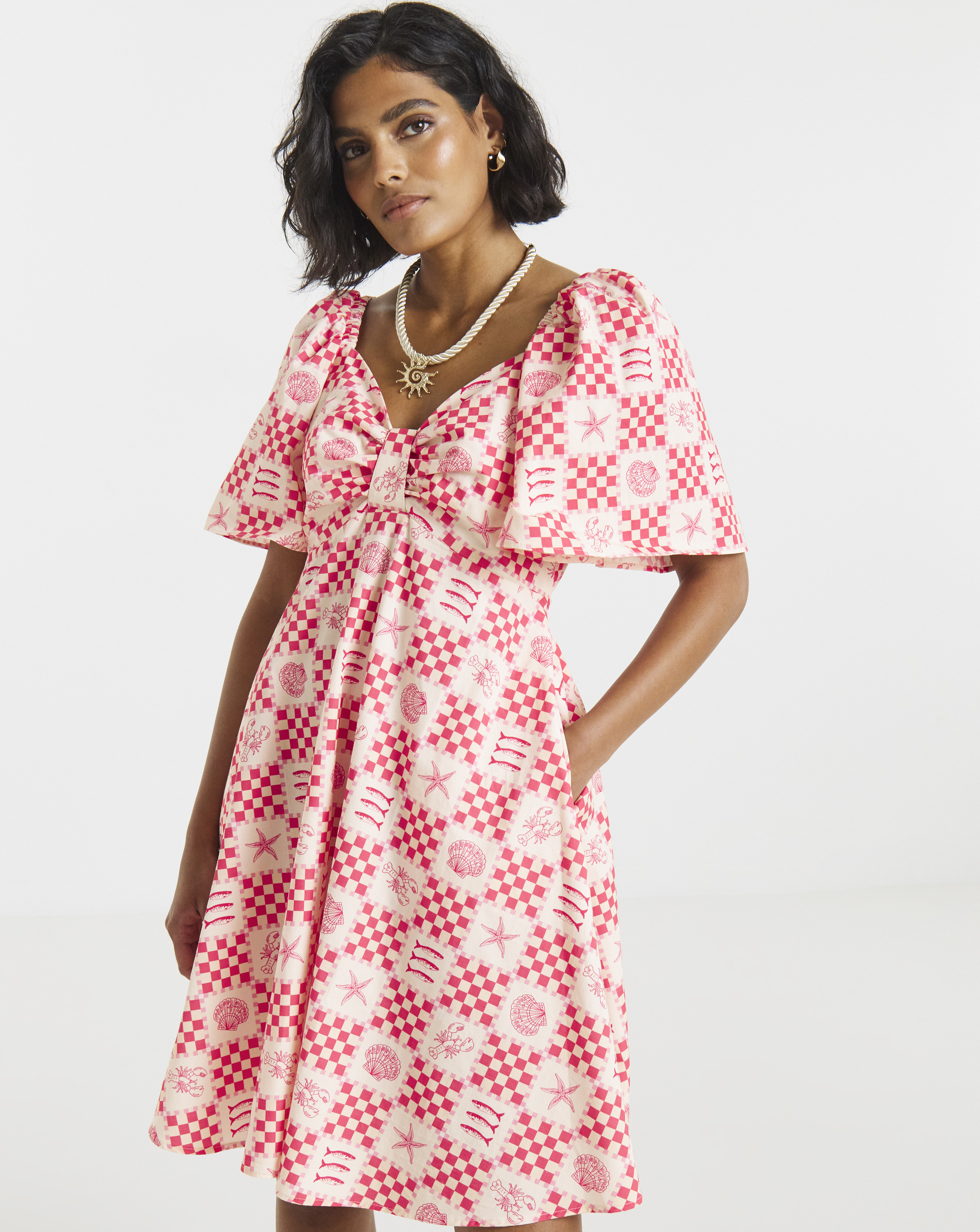 New In - Twisted Wunder Cotton Mini Dress