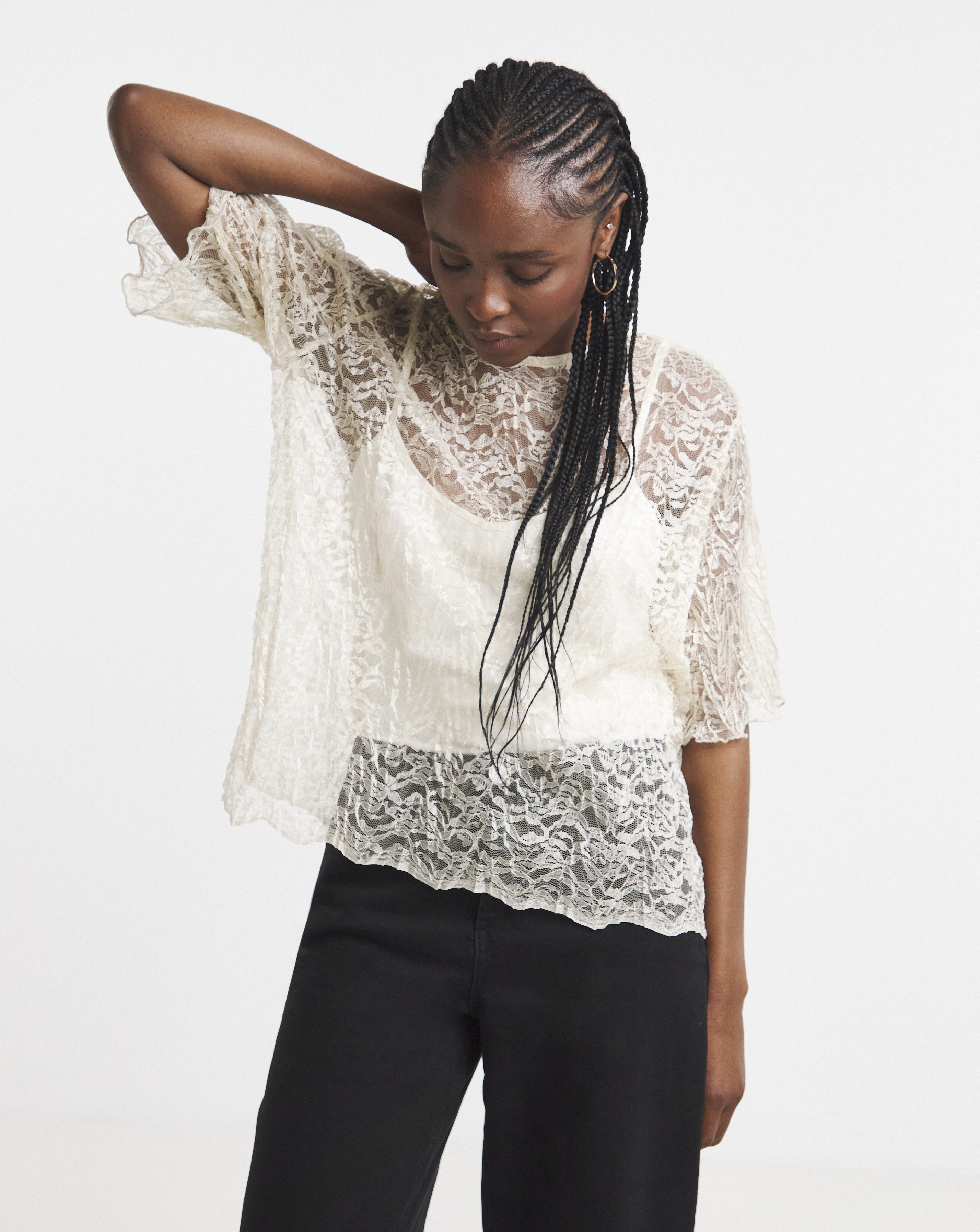 Simply Be Lace Boxy Top