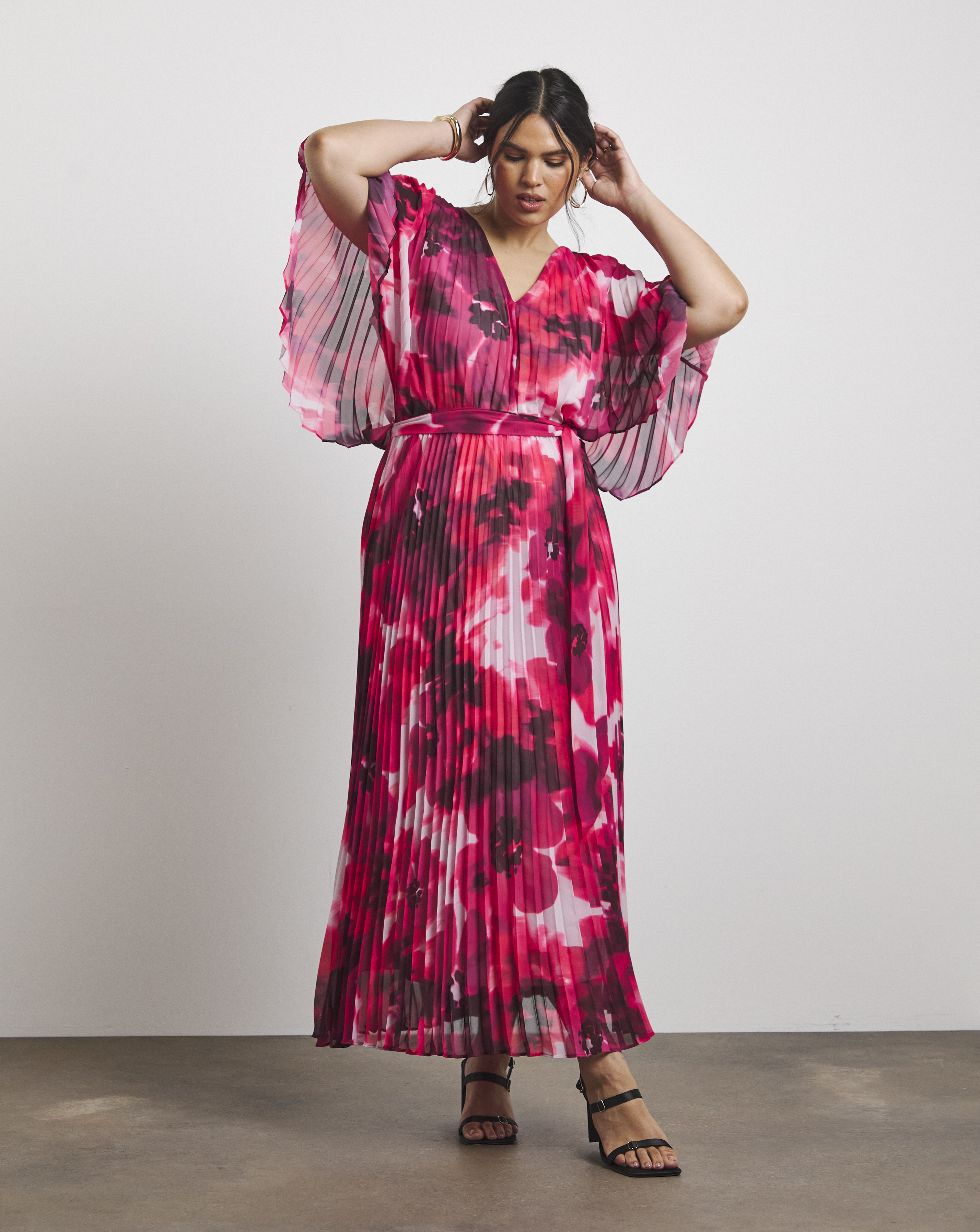 New In - Joanna Hope Pleated Maxi Dress