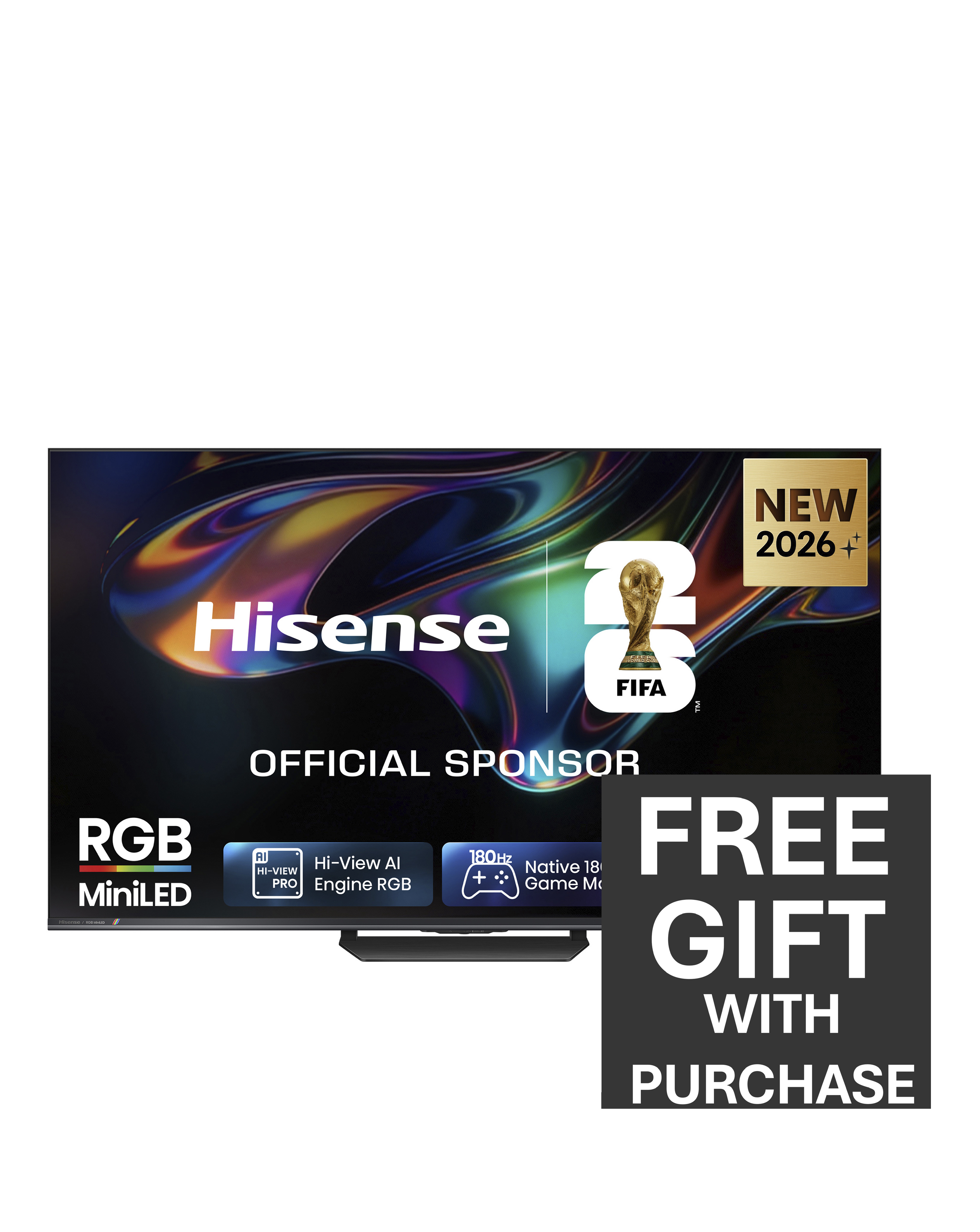 Hisense 55ER8STUK 55in RGB MiniLED 4K UHD Smart TV