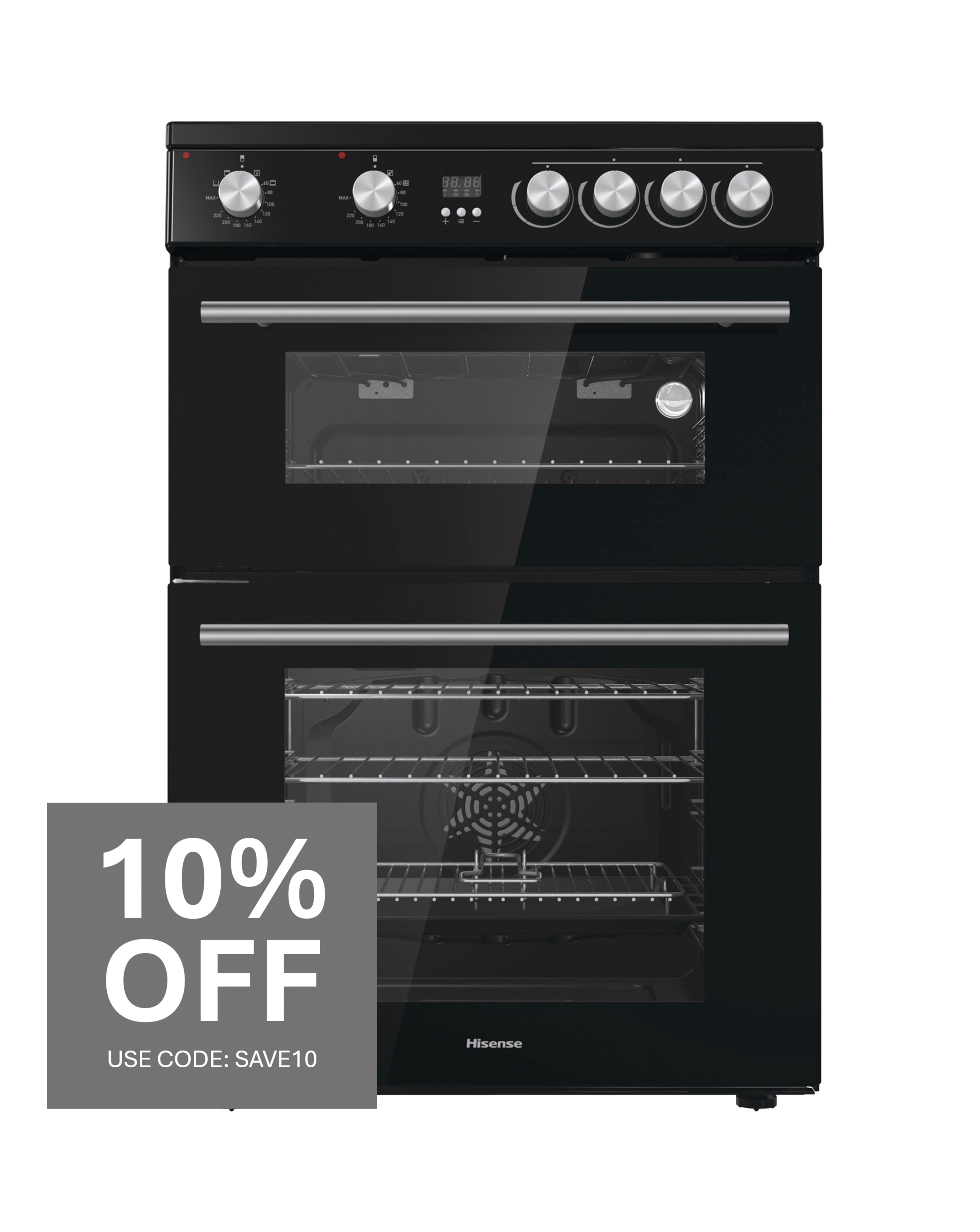 Hisense HDE3211BBUK Freestanding Cooker