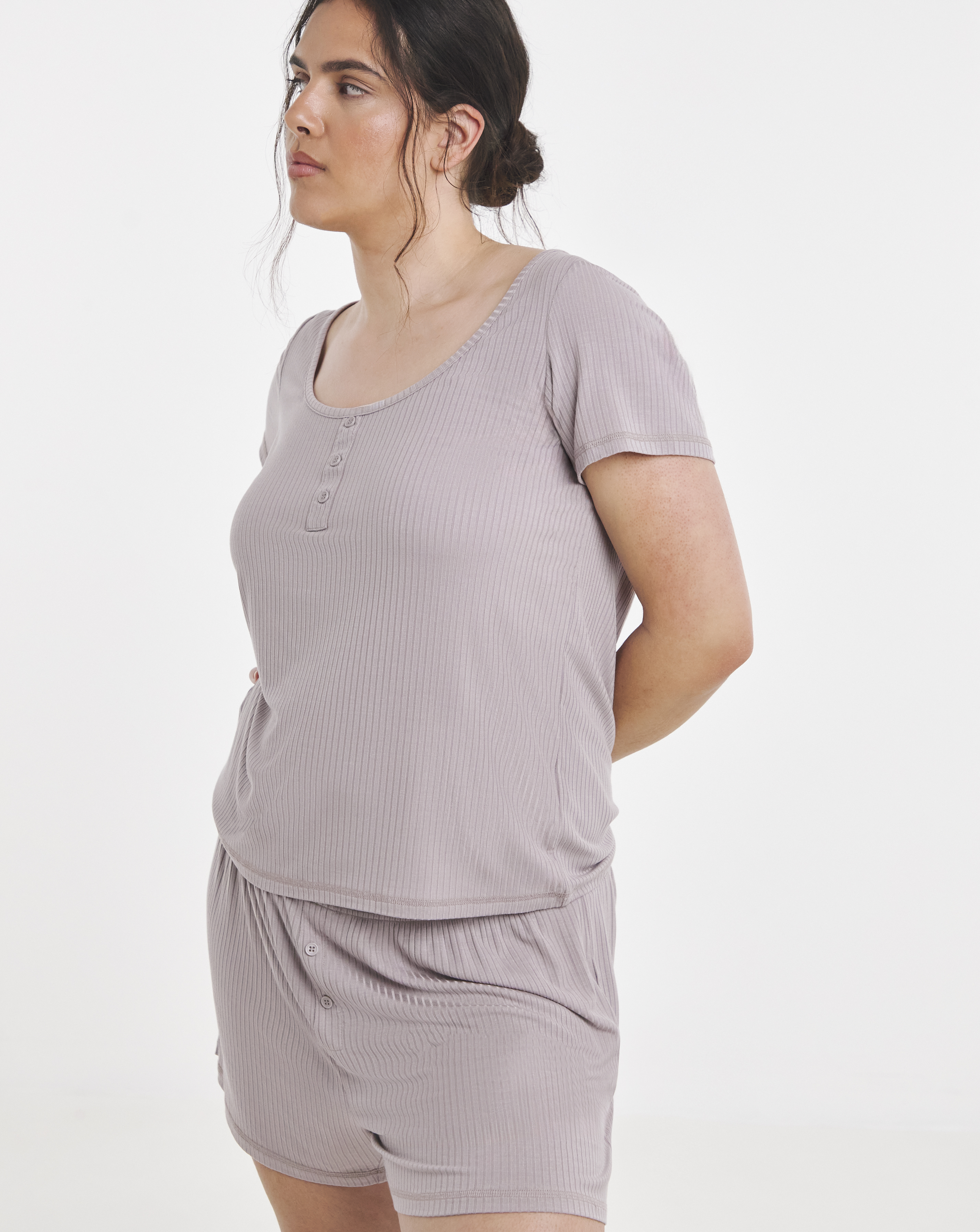 Modal Rib Shortie Set