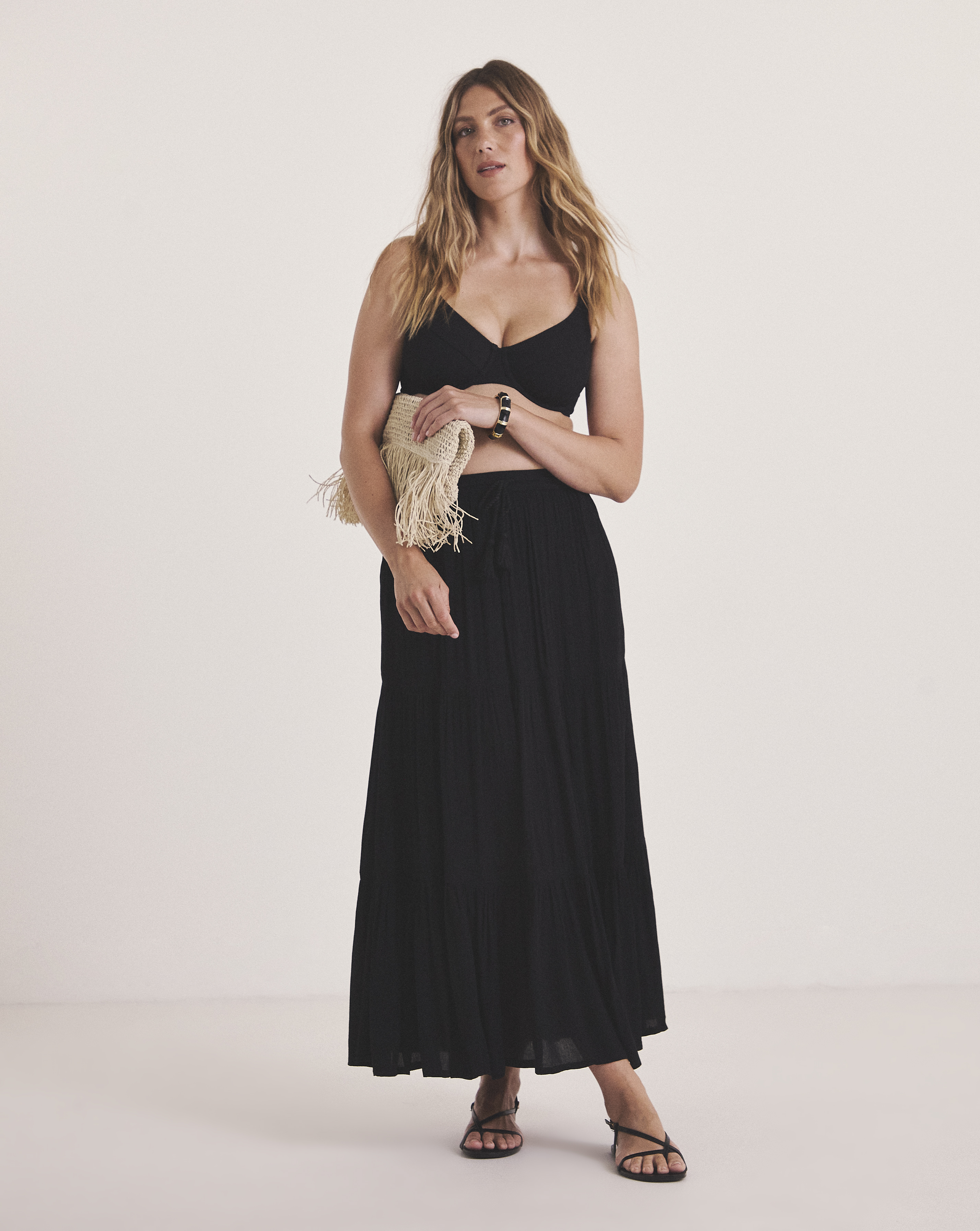 Beach To Tiered Skirt