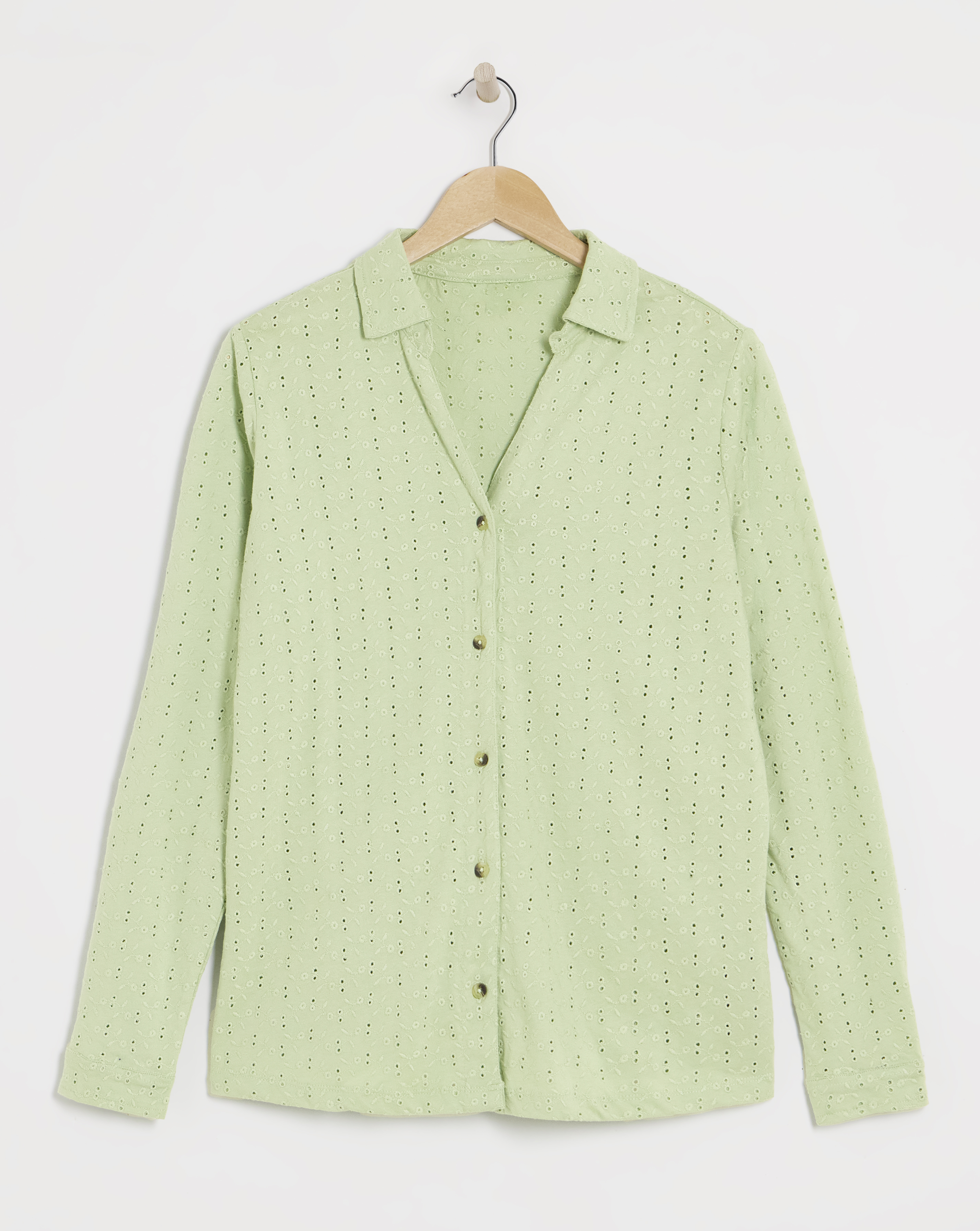 Julipa Pure Cotton Broderie Jersey Shirt