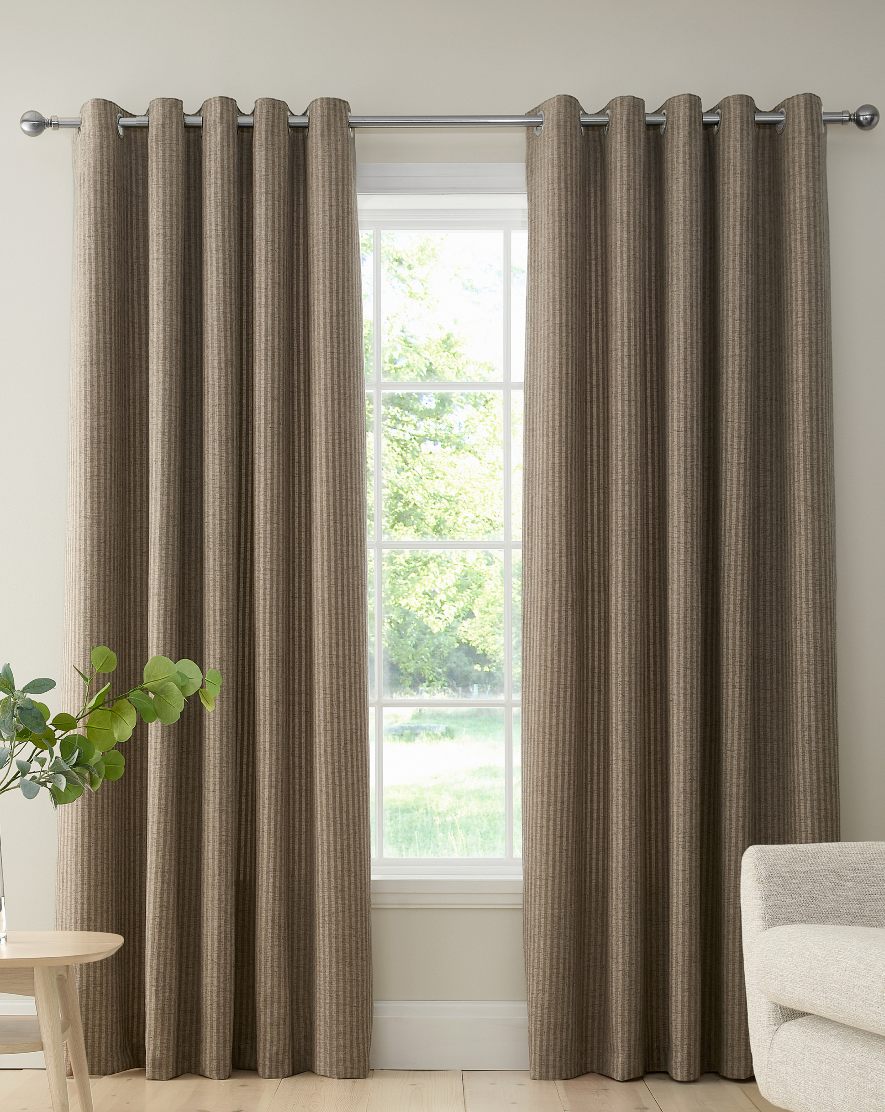 Bianca Chenille Stripe Curtains