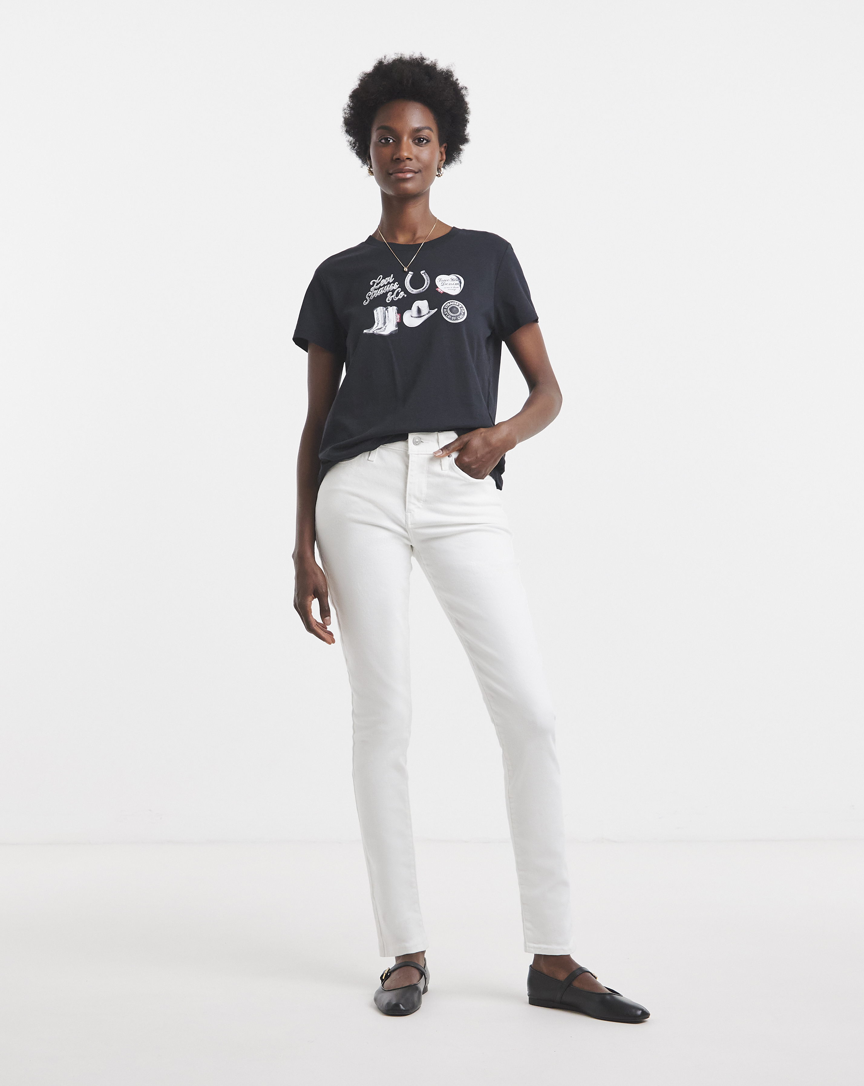 Levi's - Women's - 311 Shaping Skinny Jeans - 29/28 - White