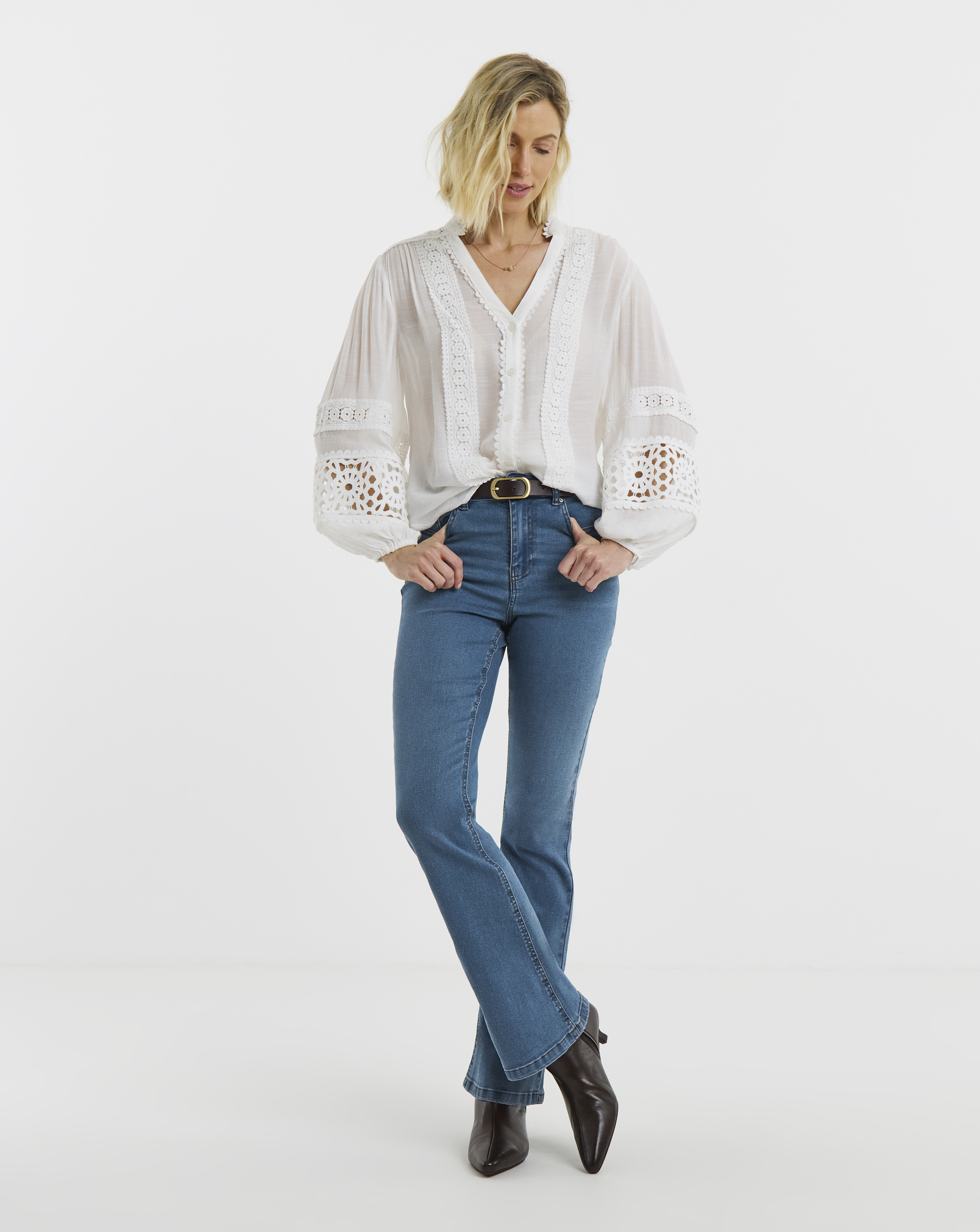 High Waist Super Soft Bootcut Jean