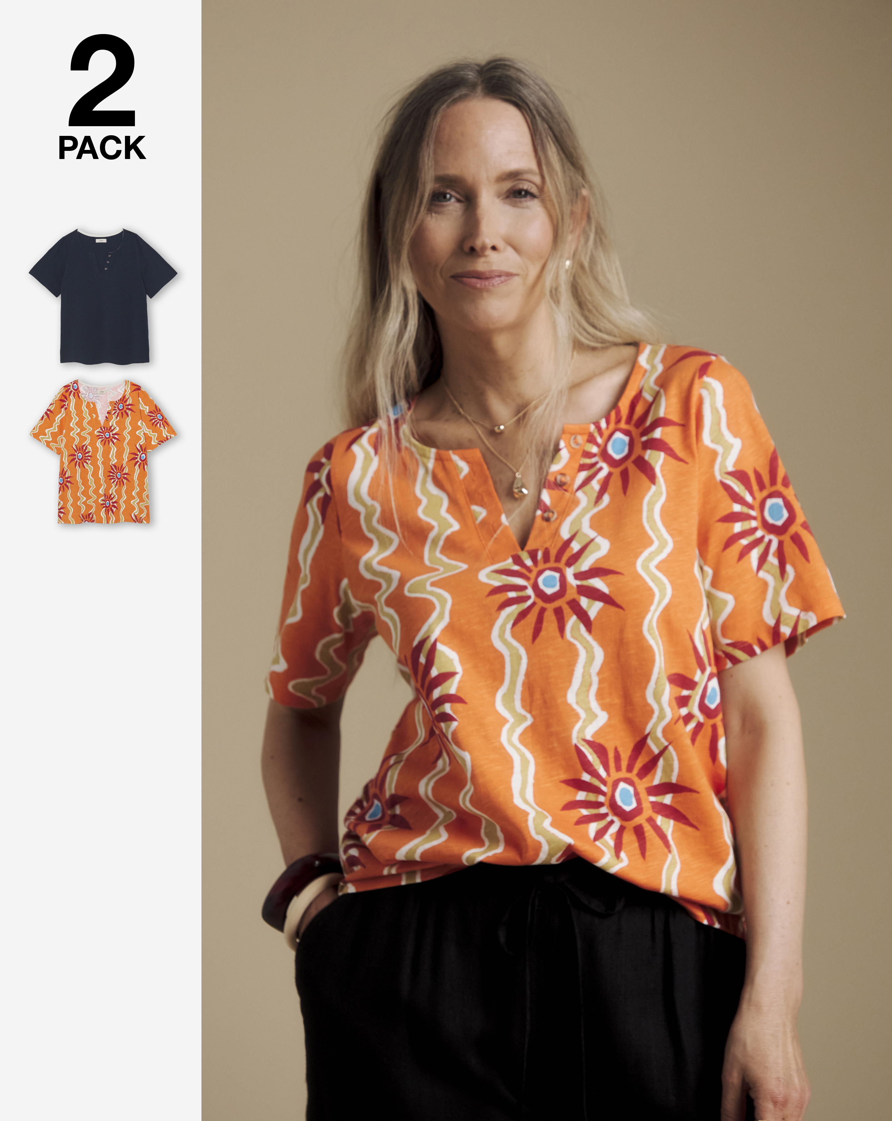 Julipa 2 Pack Cotton T-Shirts
