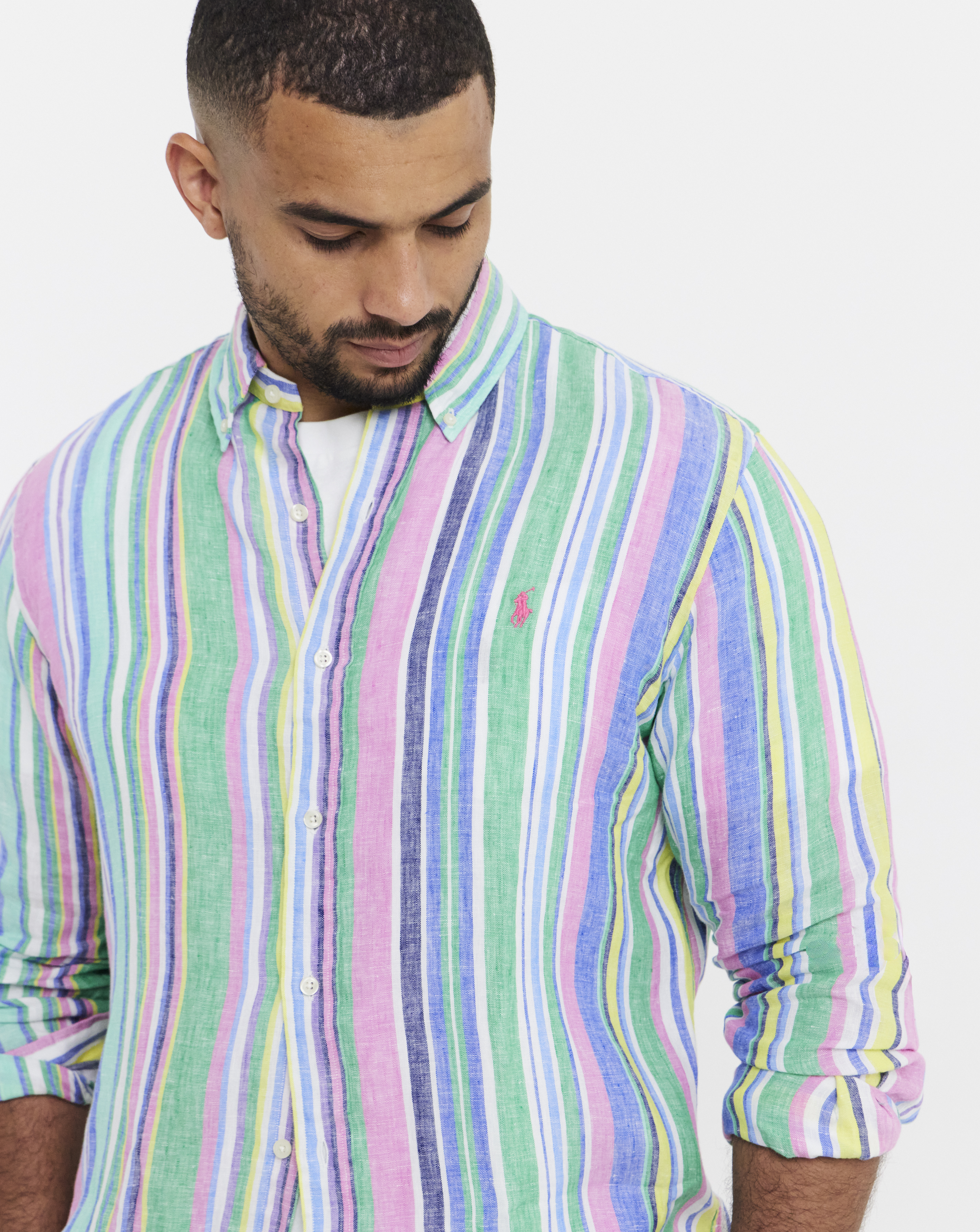 Polo Ralph Laure Multi Stripe Shirt