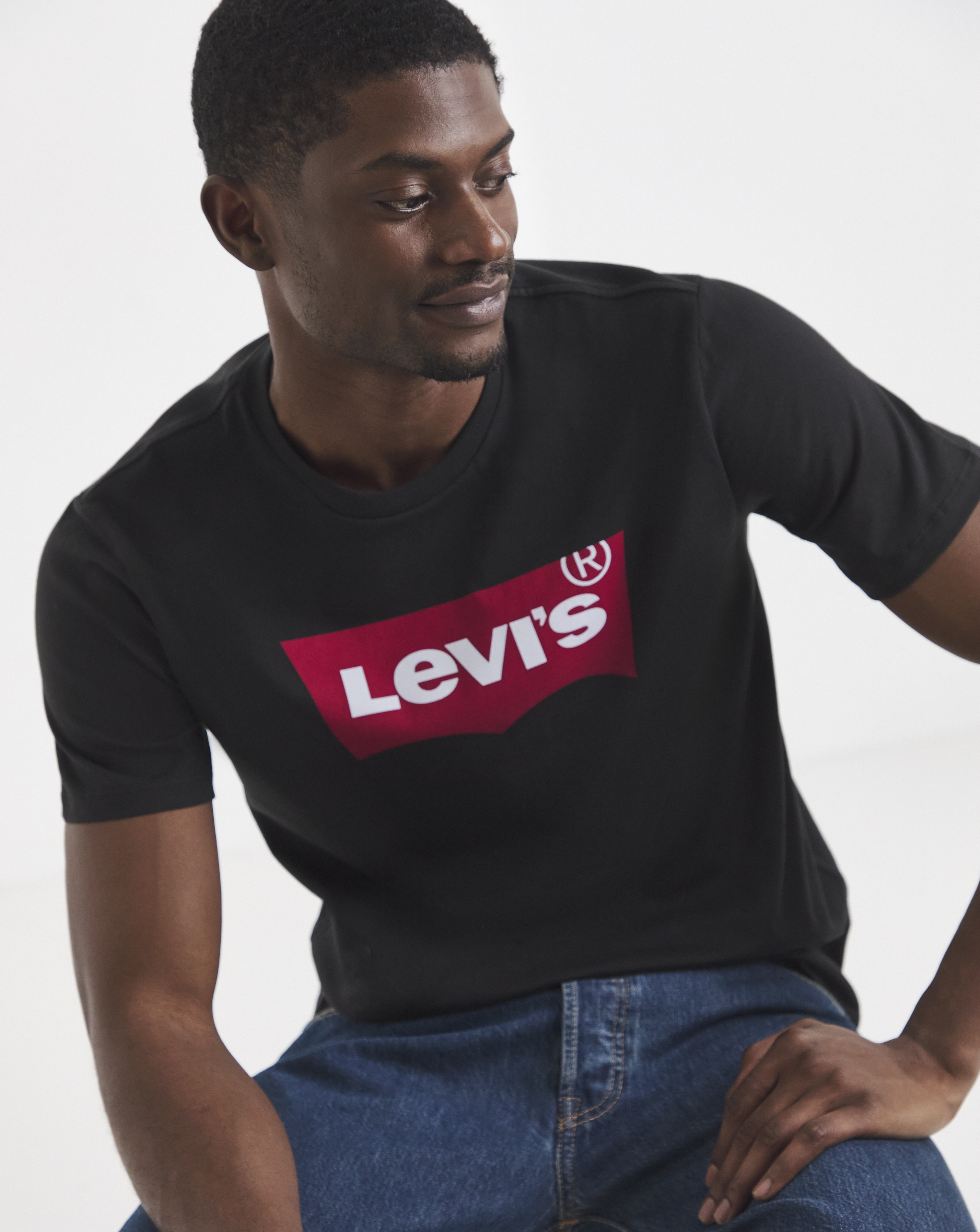 Levi's Black Classic Batwing T-Shirt - 5XL