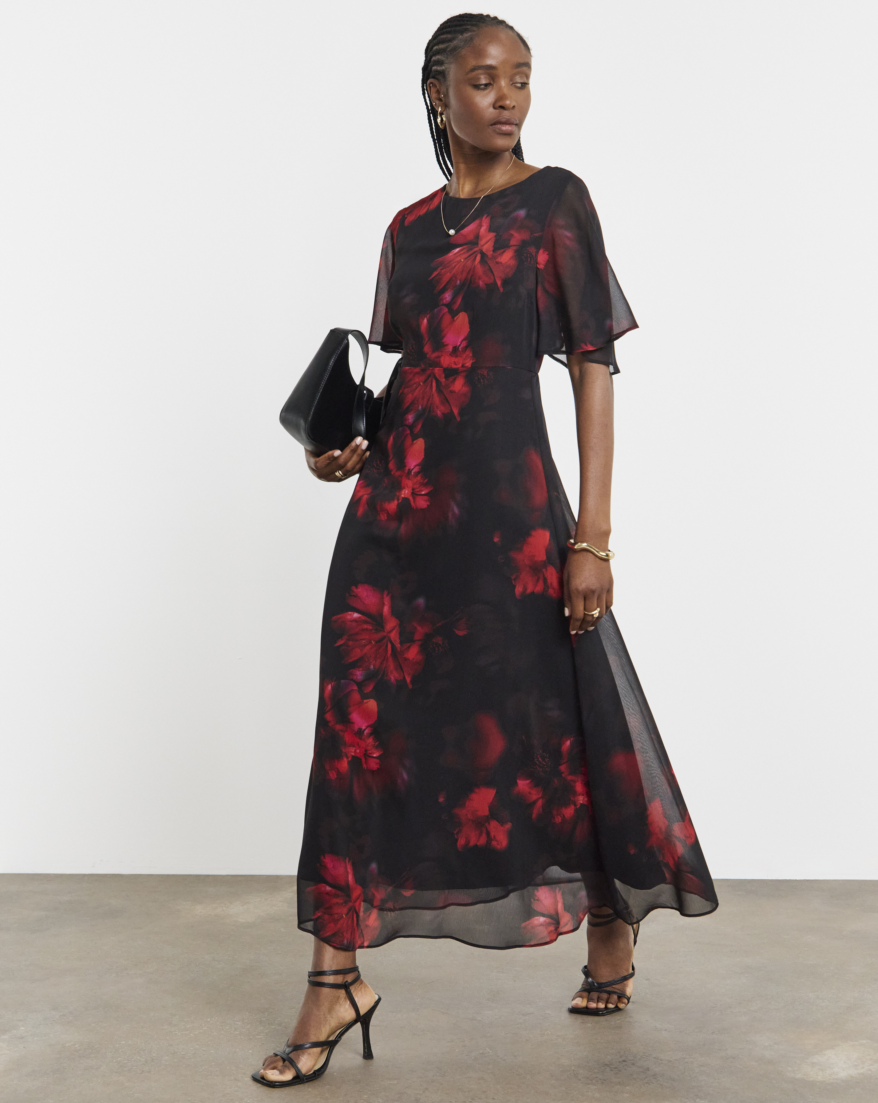 Joanna Hope Crinkle Column Dress
