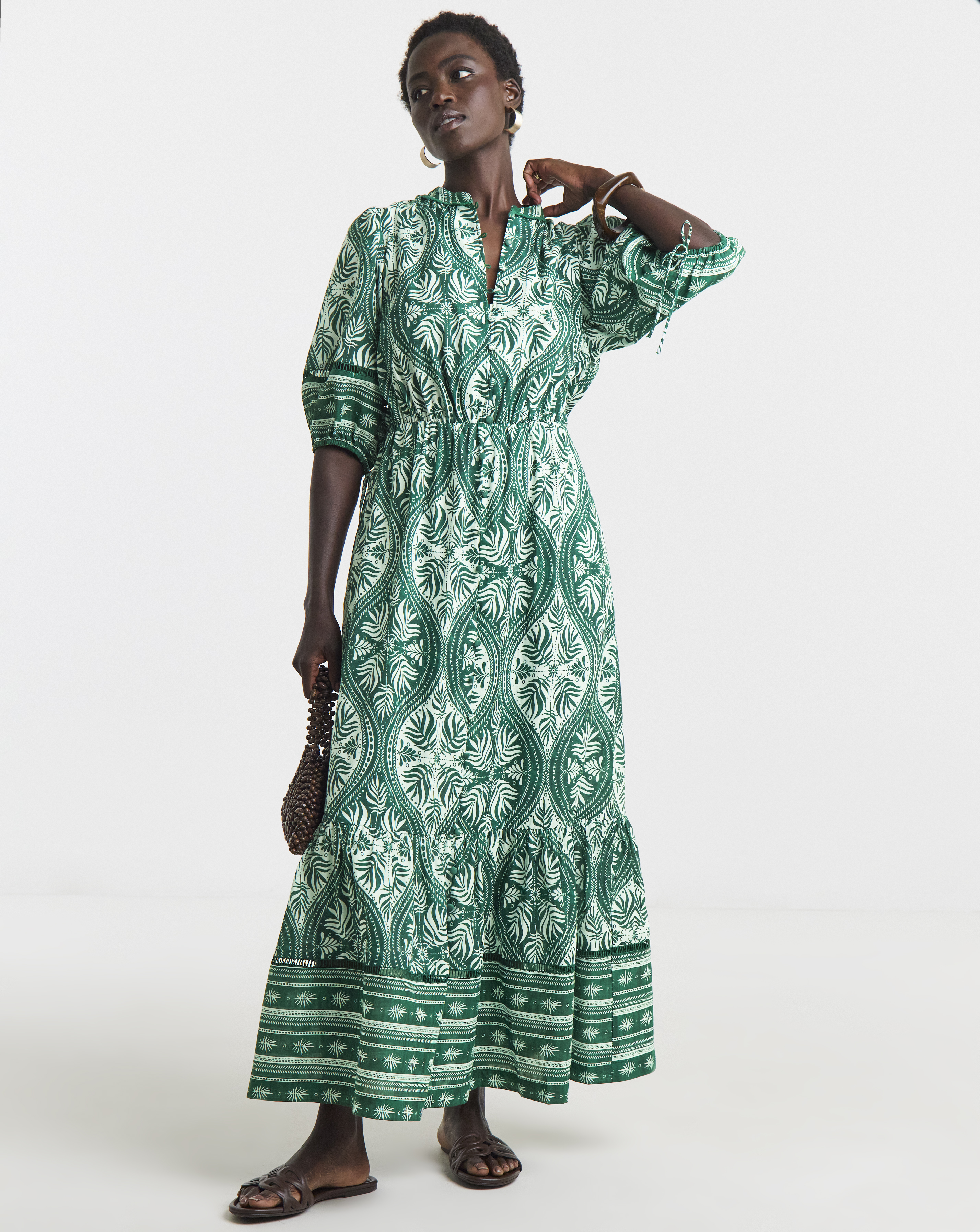 Print Prairie Dress