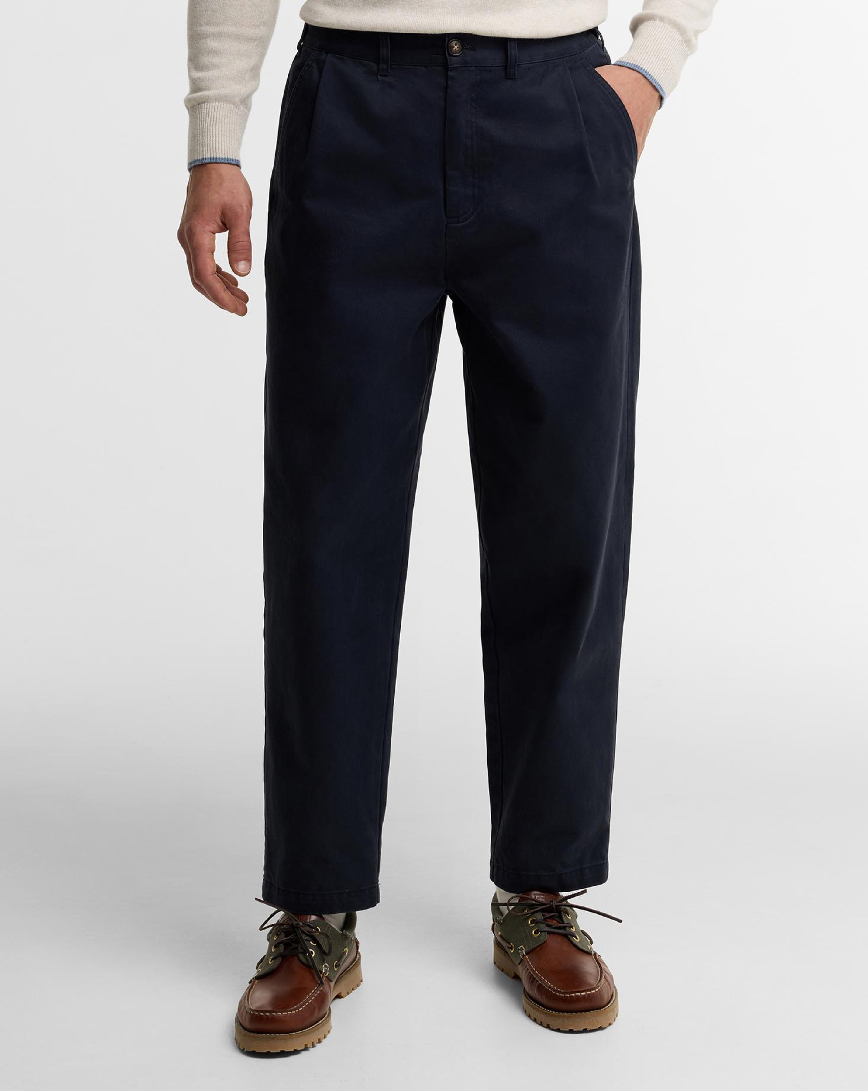 Barbour Yorklane Twill Trouser - Navy