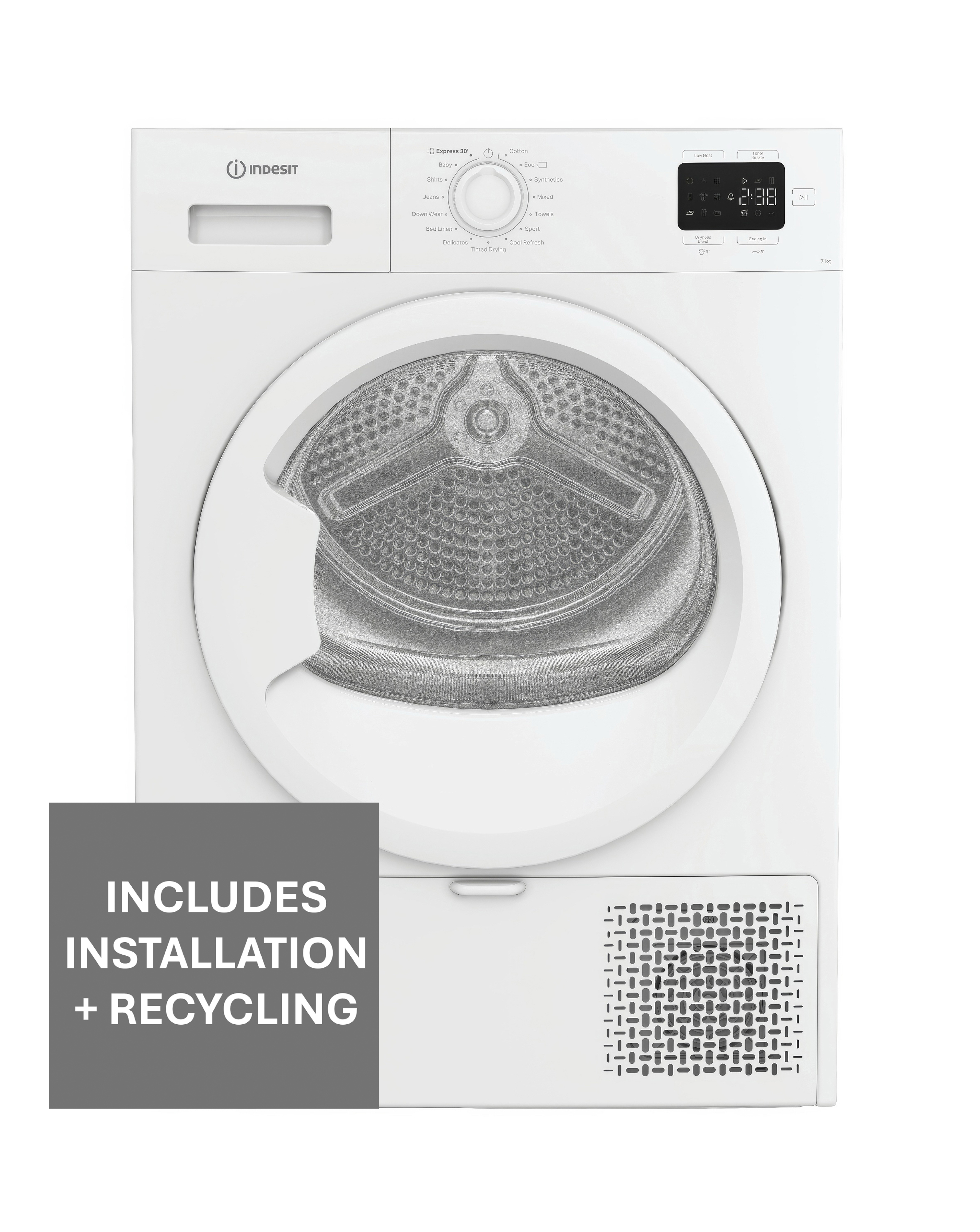 Indesit CYSD72DWWUK Heat Pump Dryer Inst