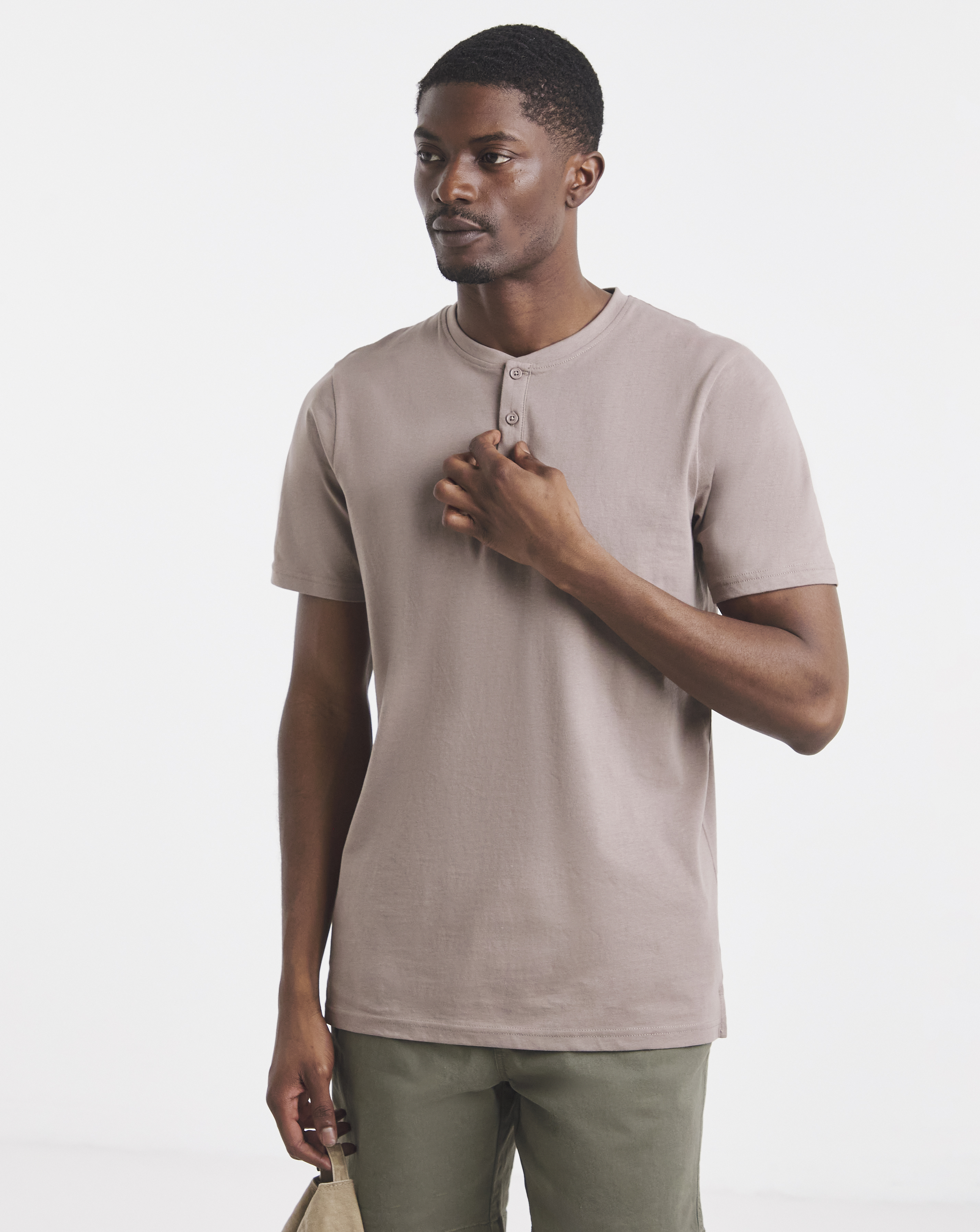 New In - Grandad Short Sleeve T-Shirt Long