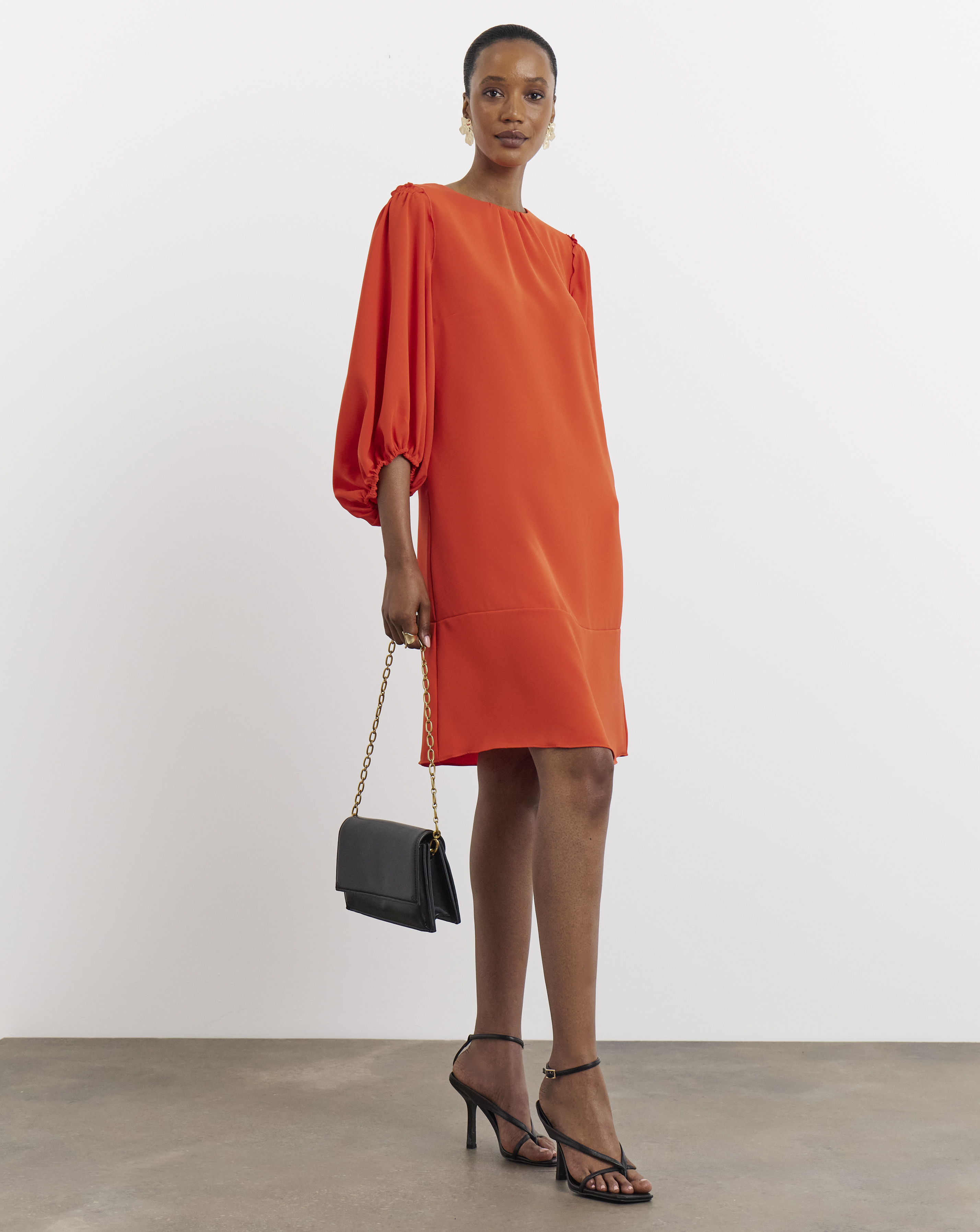 Joanna Hope Balloon Sleeve Shift Dress