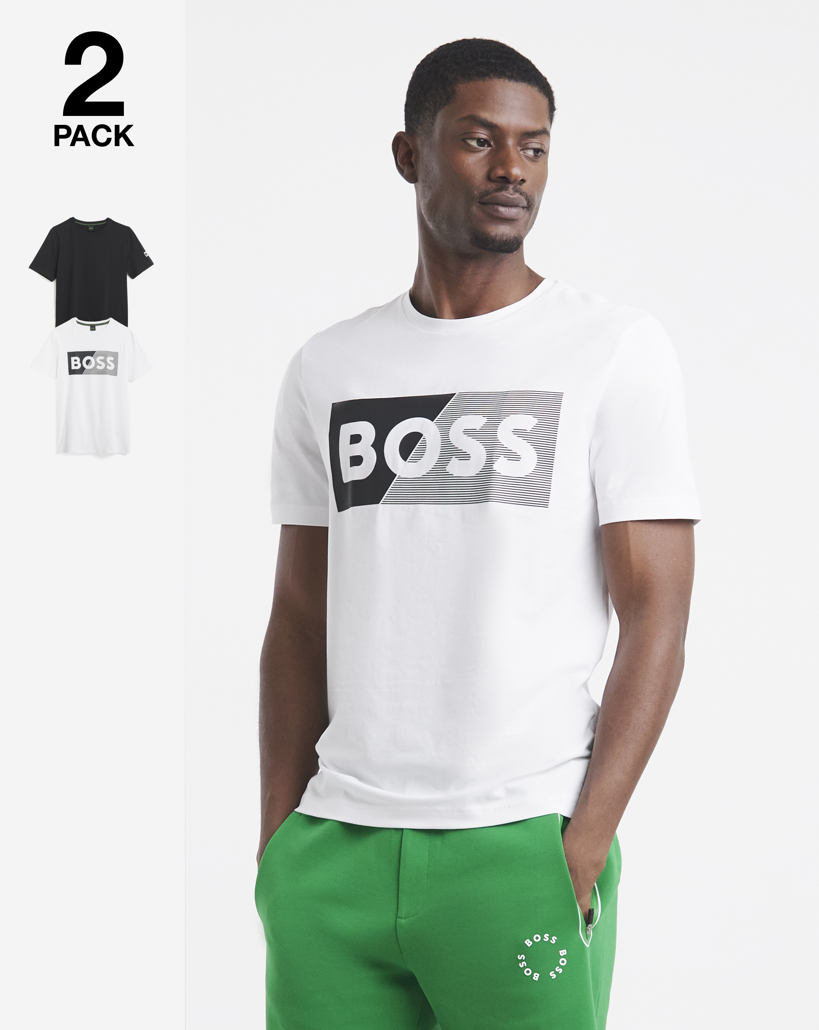 BOSS Short Sleeve 2 Pack Logo T-Shirt