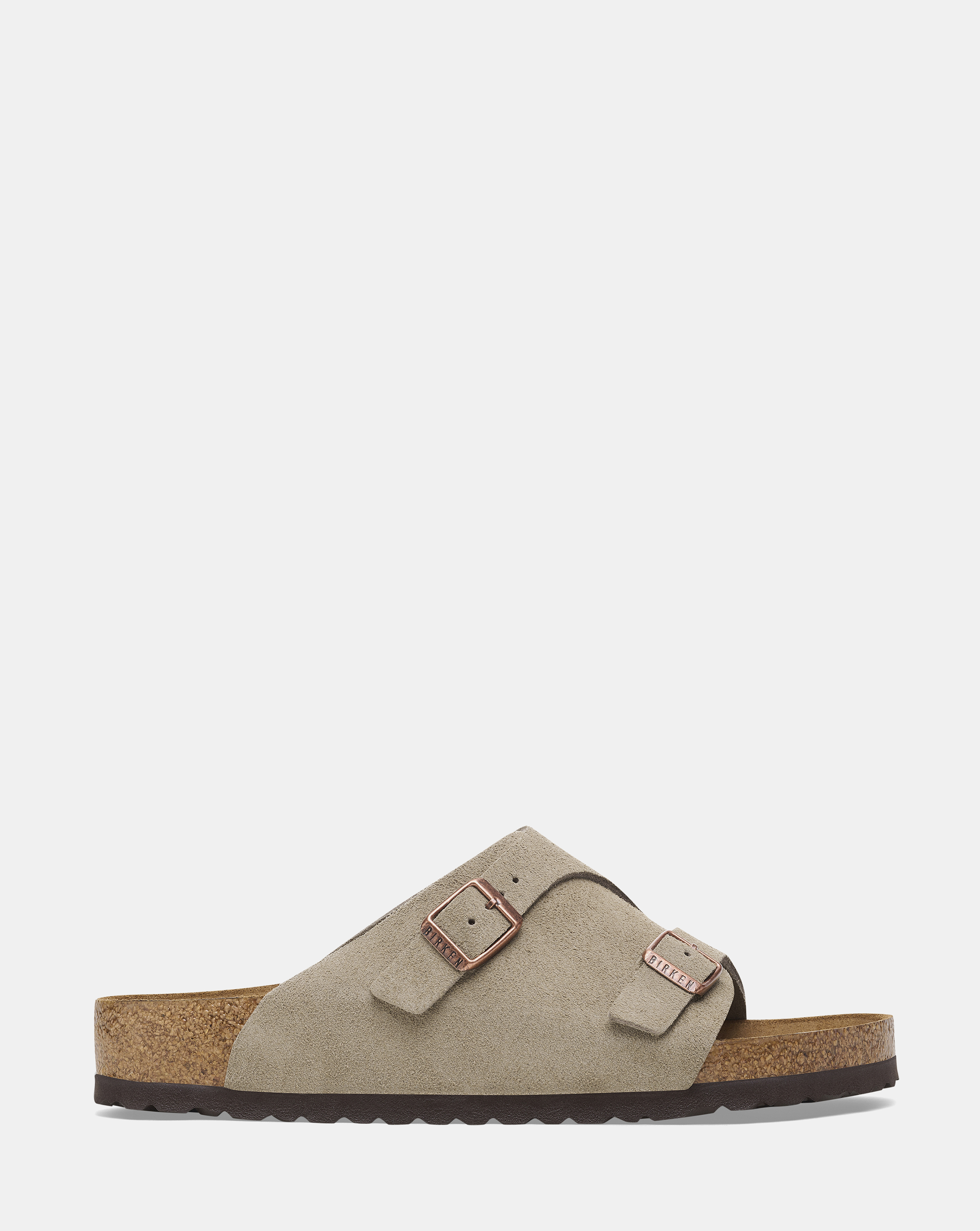 New In - Birkenstock Suede Zurich Sandals - Taupe