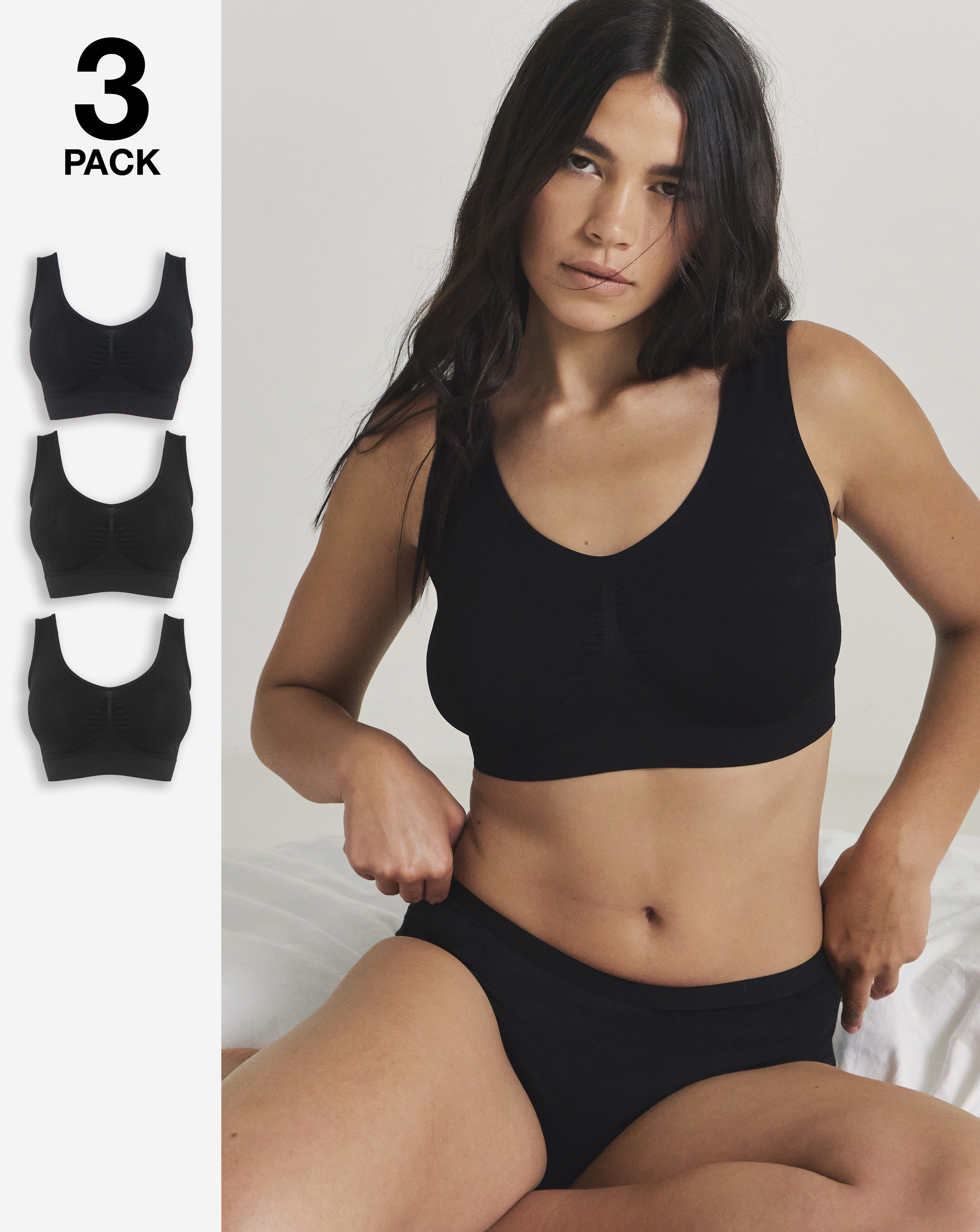 New In - Pretty Secrets 3 Pack Comfort Tops