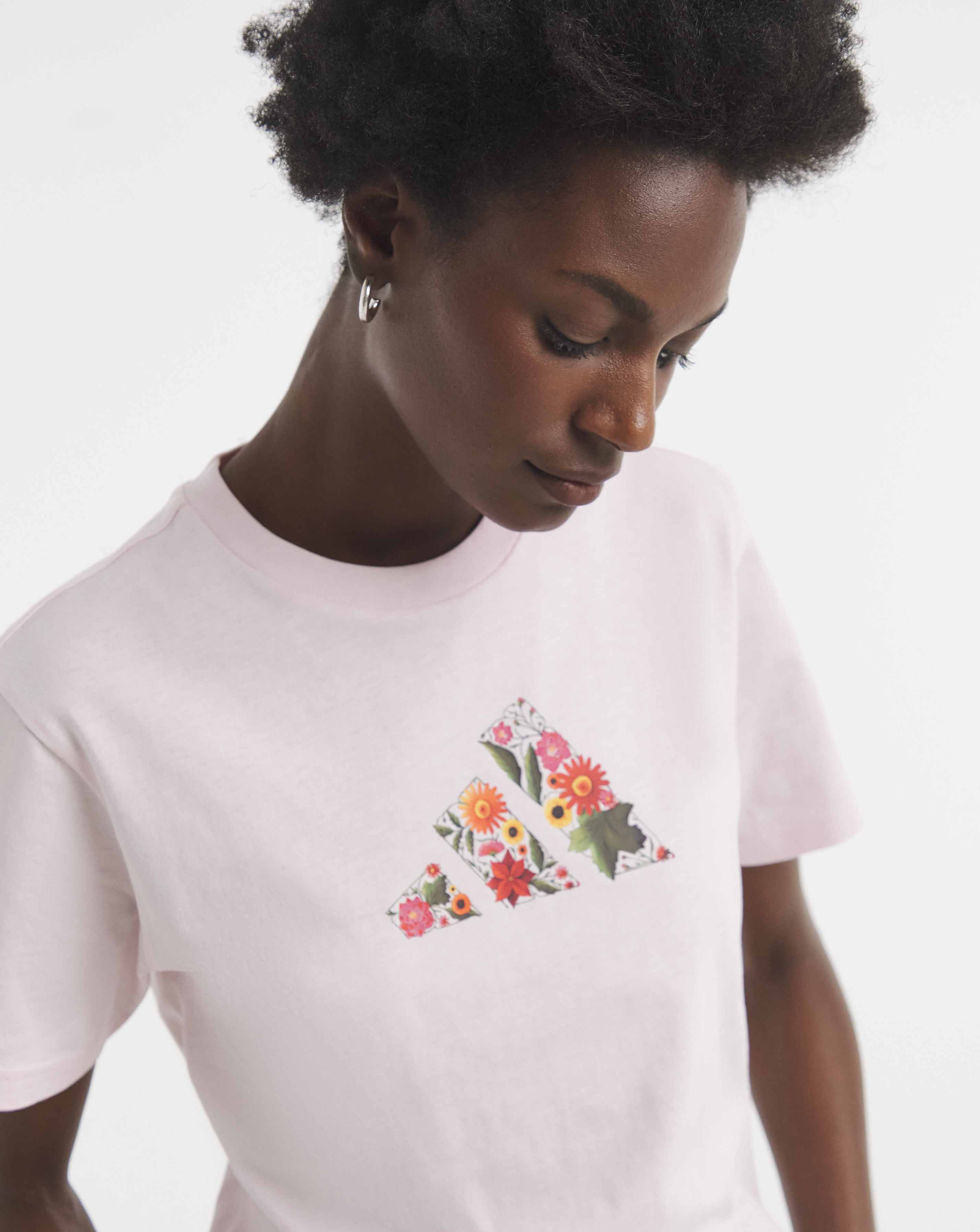 adidas Floral Logo T-Shirt