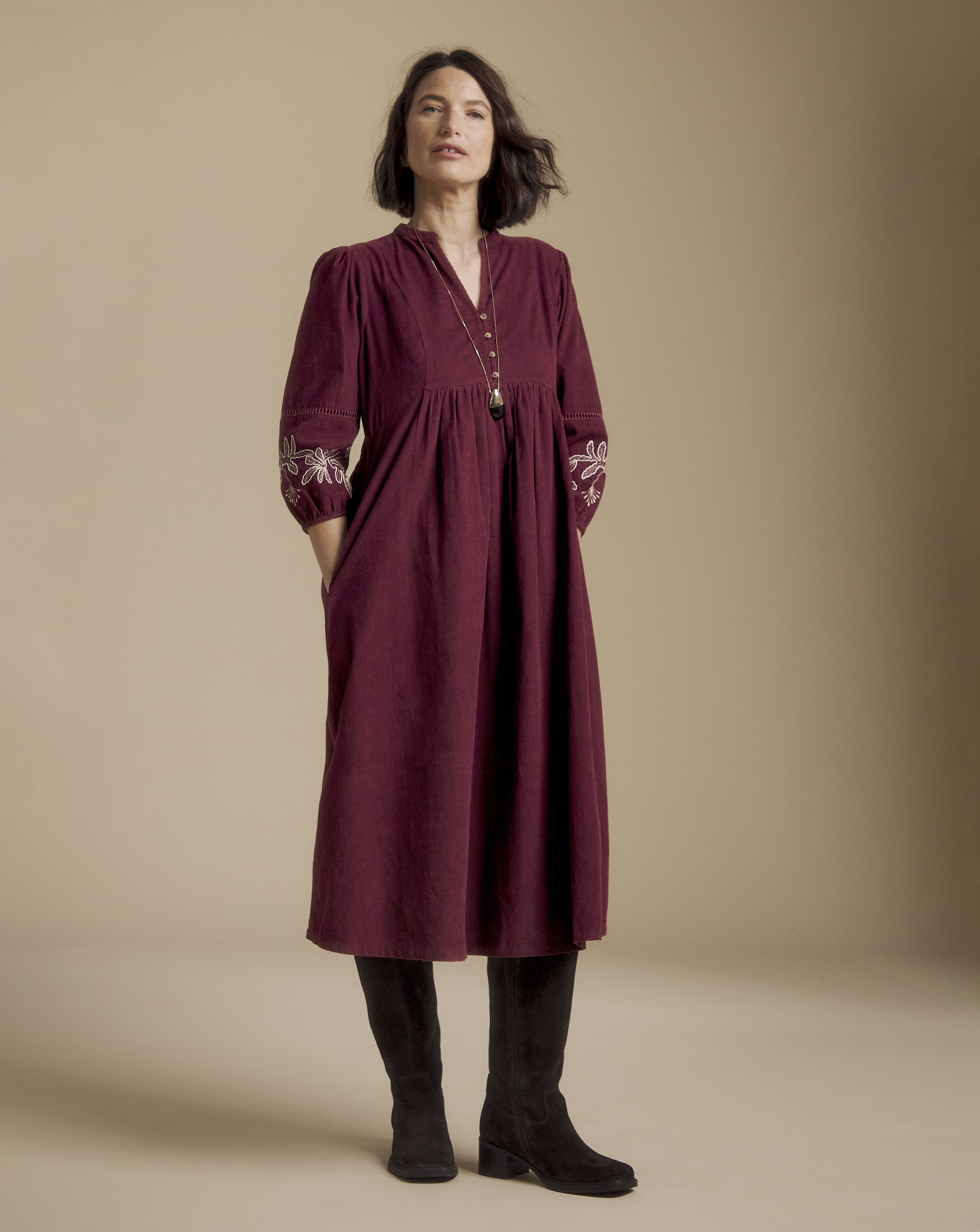 Julipa Petite Cord Midi Dress