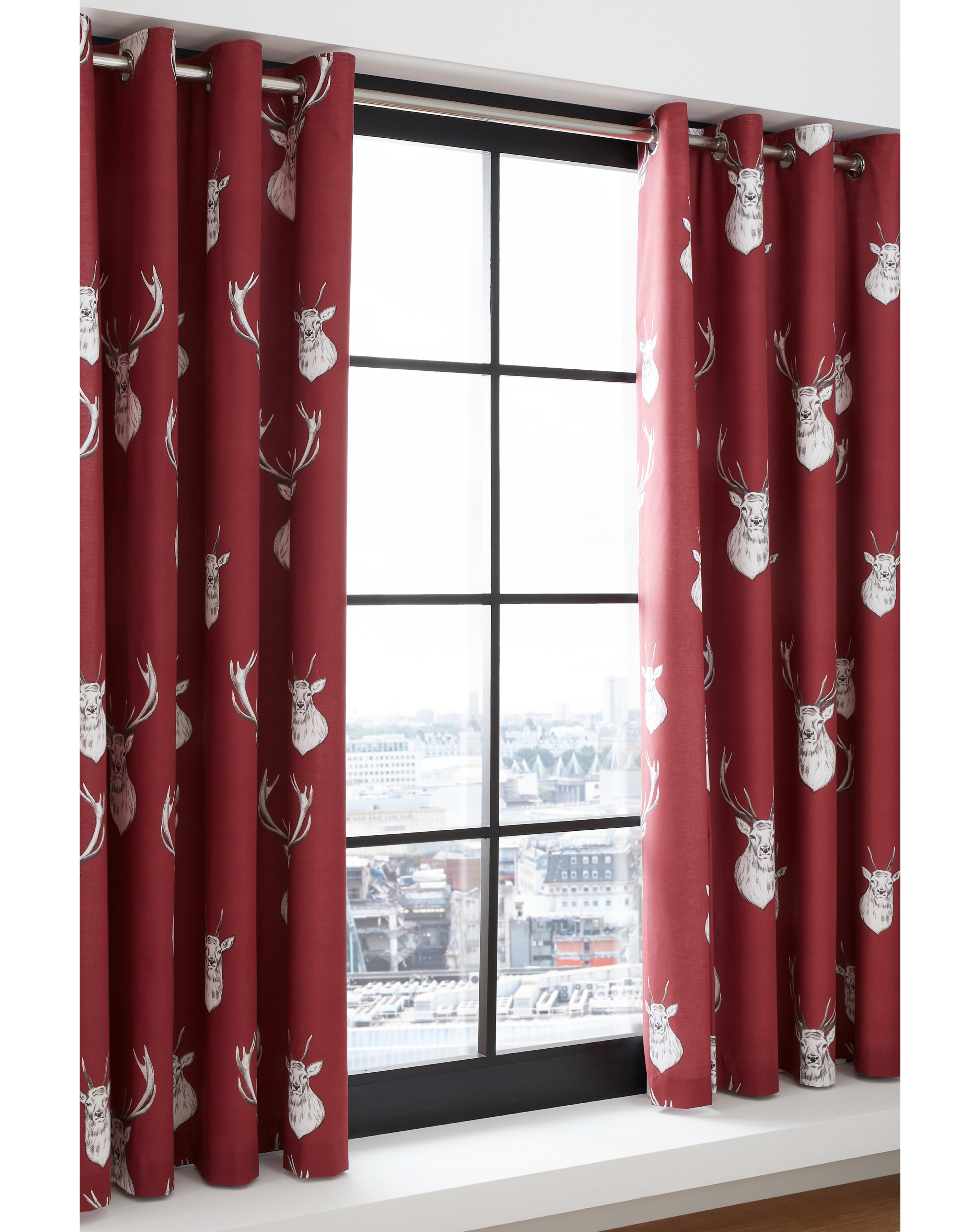 Catherine Lansfield Munro Stag Curtains