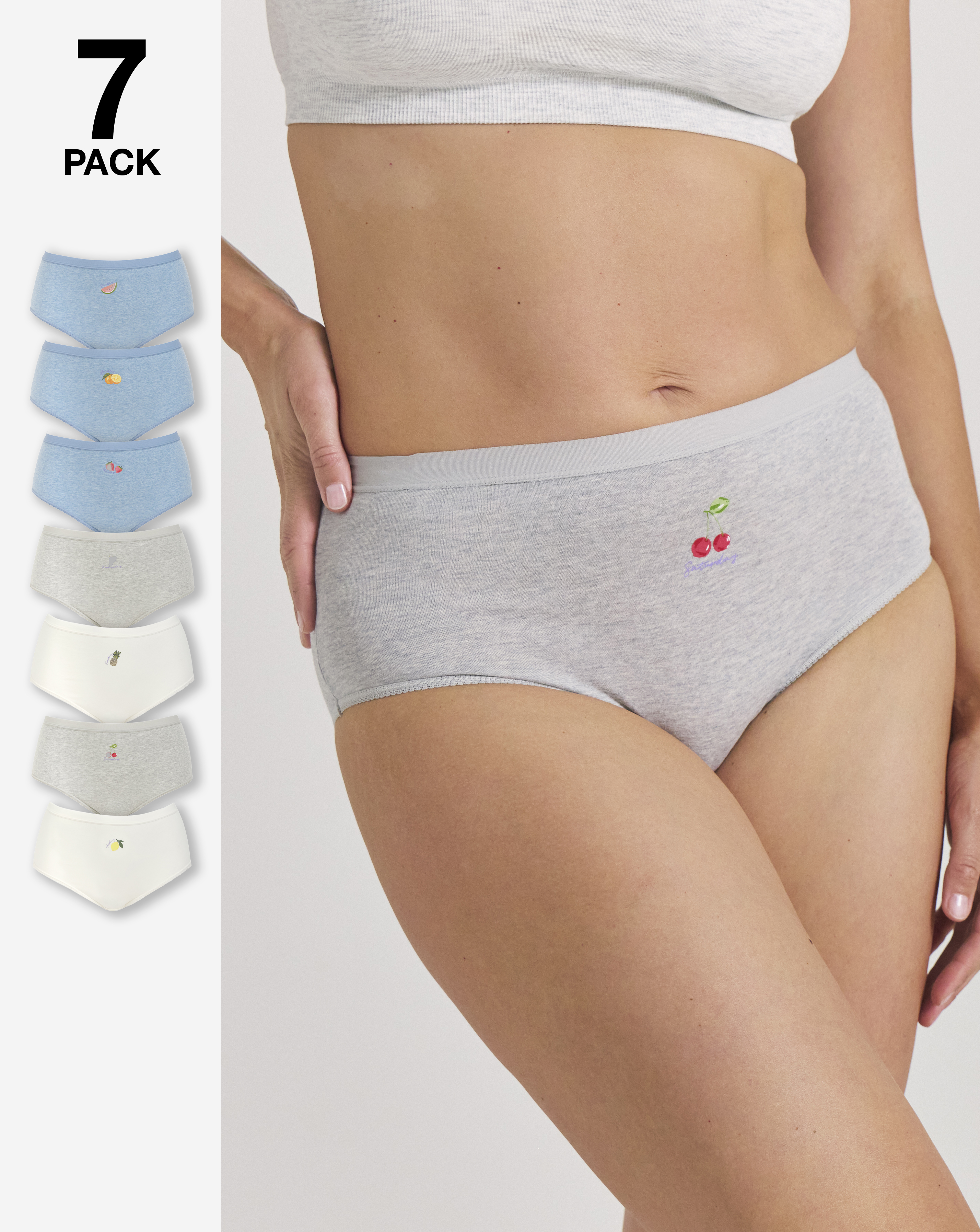 Pretty Secrets 7 Pack Full Fit Knickers